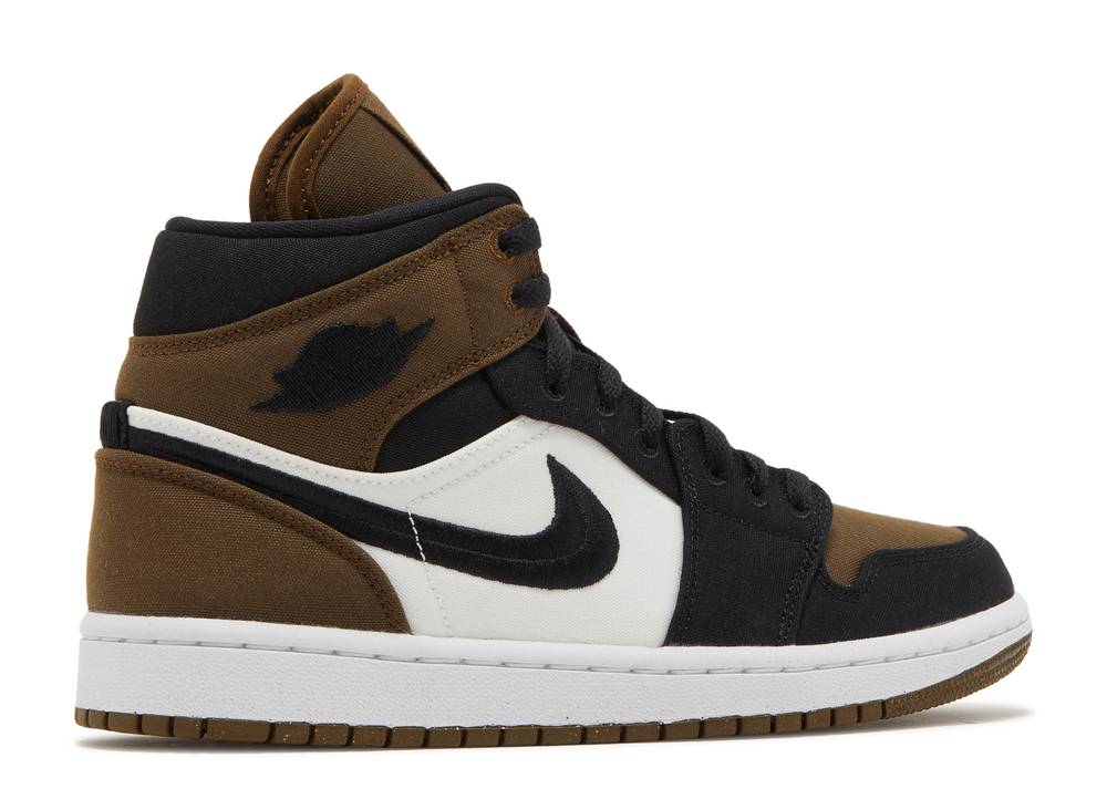 Wmns Air Jordan 1 Mid Se-olive Toe Suisse