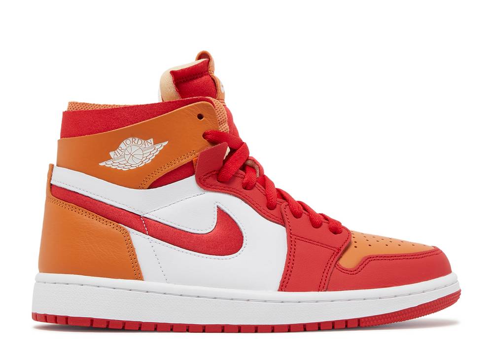 Wmns Air Jordan 1 Zoom Air Comfort Style Fire Red Hot Curry Suisse