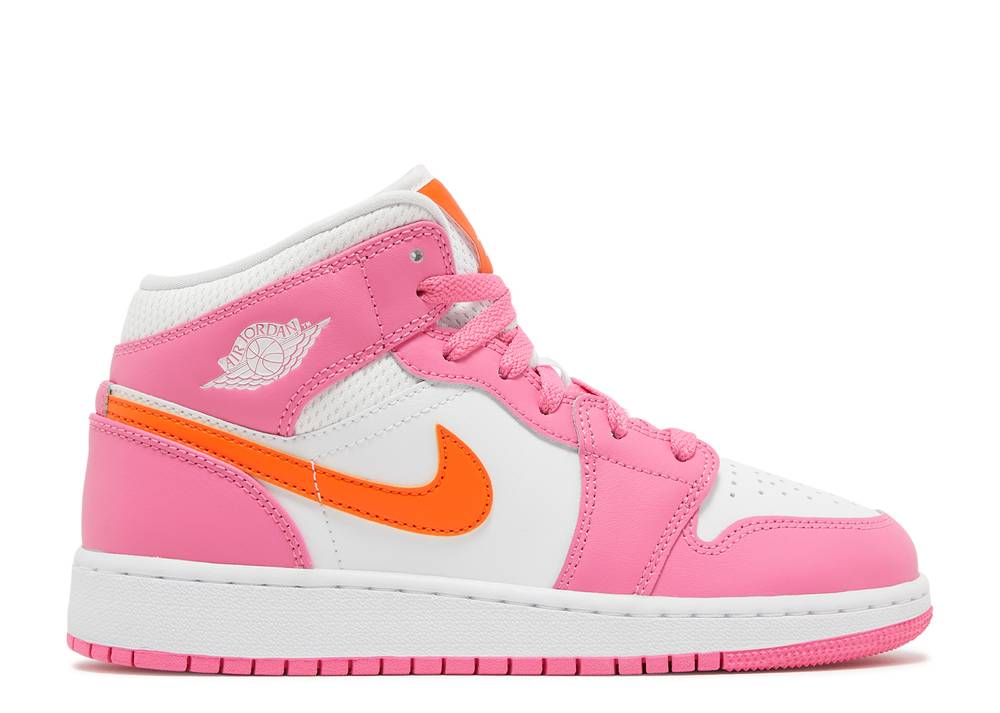 Air Jordan 1 Mid Gs-pinksicle Orange Suisse