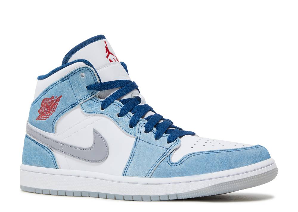 Air Jordan 1 Mid Se' French Blue Suisse