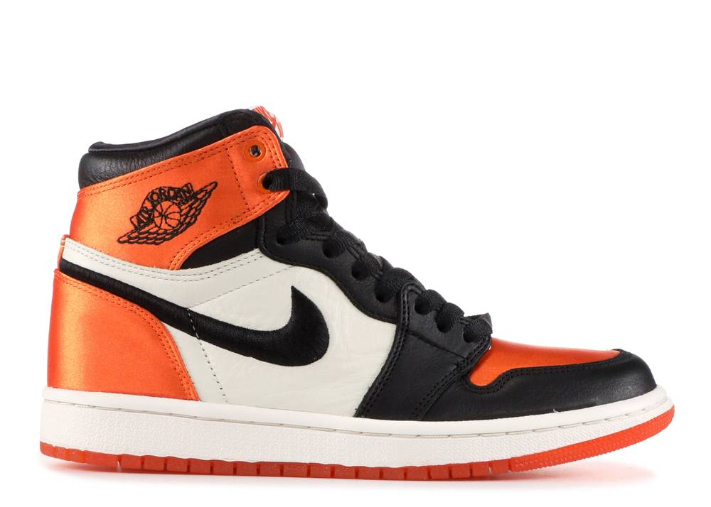 Wmns Air Jordan 1 Retro High Og Satin Shattered Backboard Noir Suisse