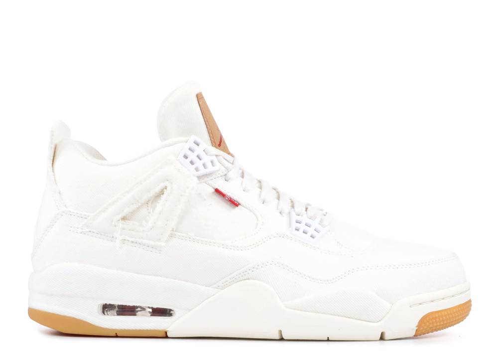 Levi's X Air Jordan 4 Retro Blanc Suisse