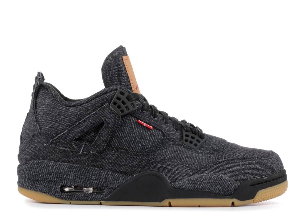 Levi Black Denim S X Air Jordan 4 Retro Noir Suisse