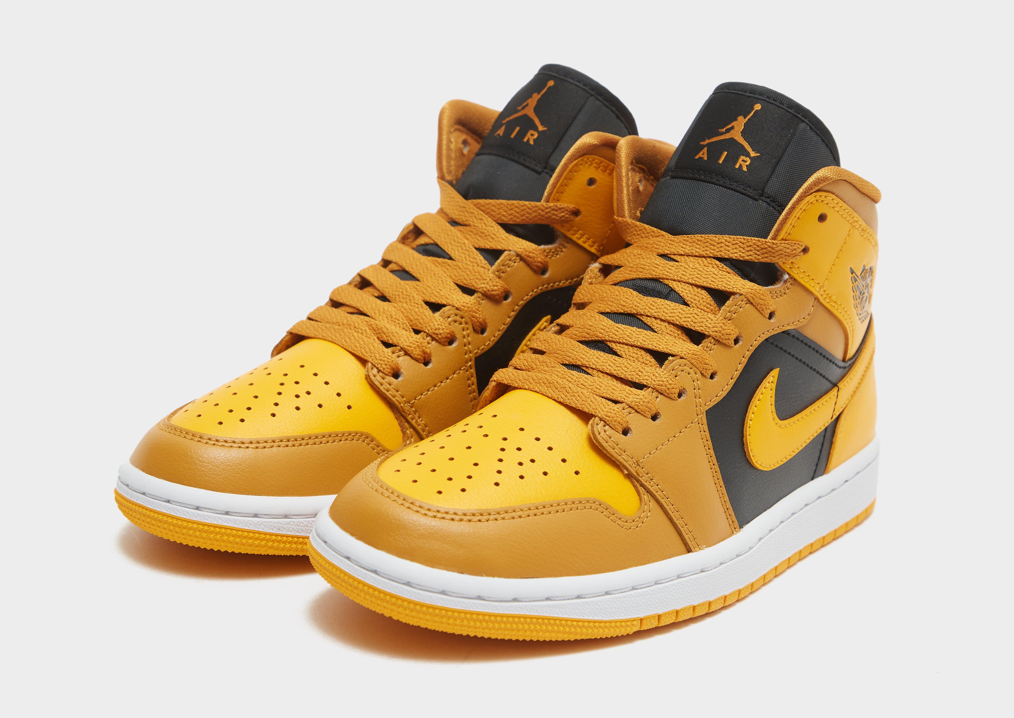 Air Jordan 1 Mid Femme Jaune Suisse