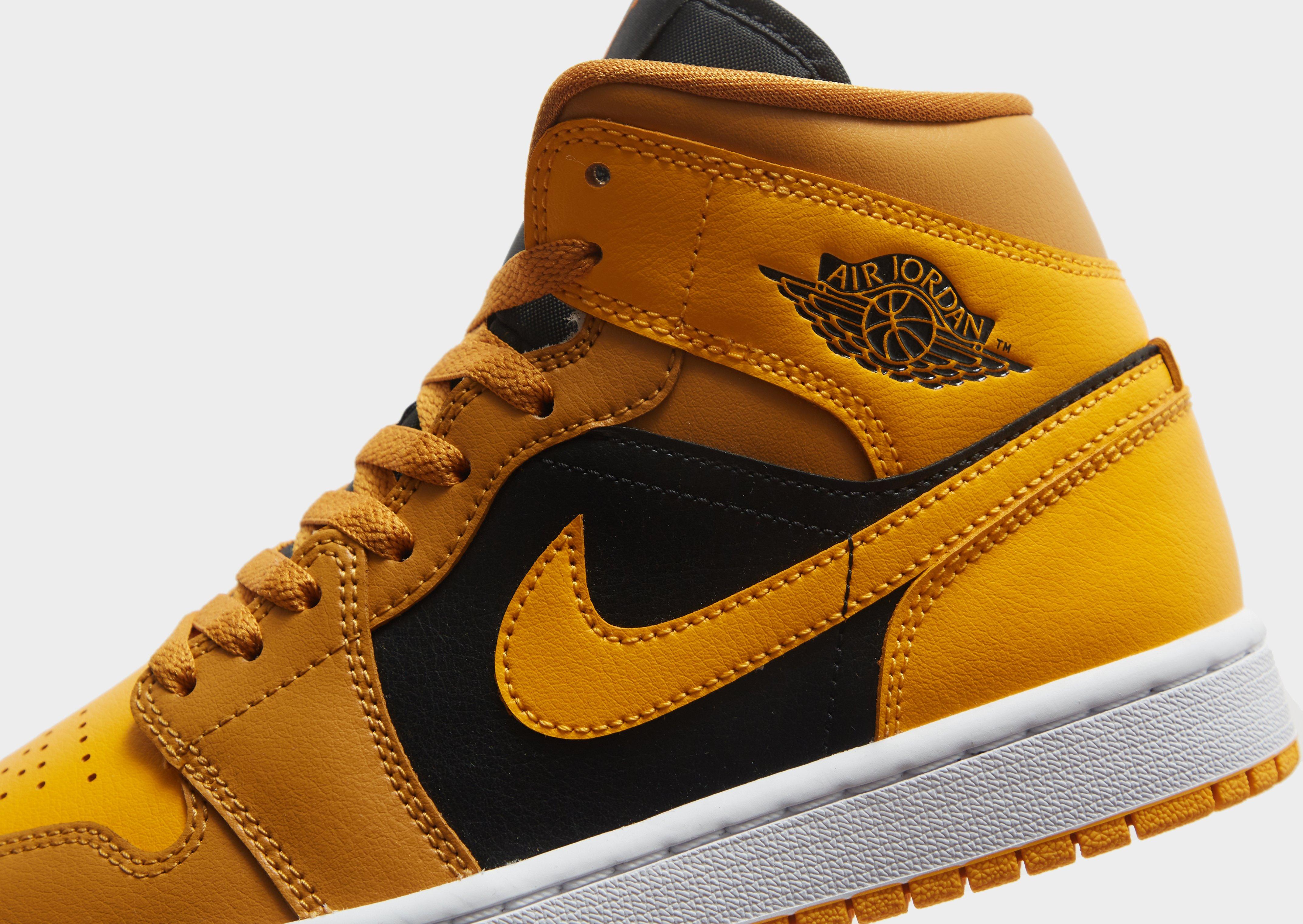 Air Jordan 1 Mid Femme Jaune Suisse