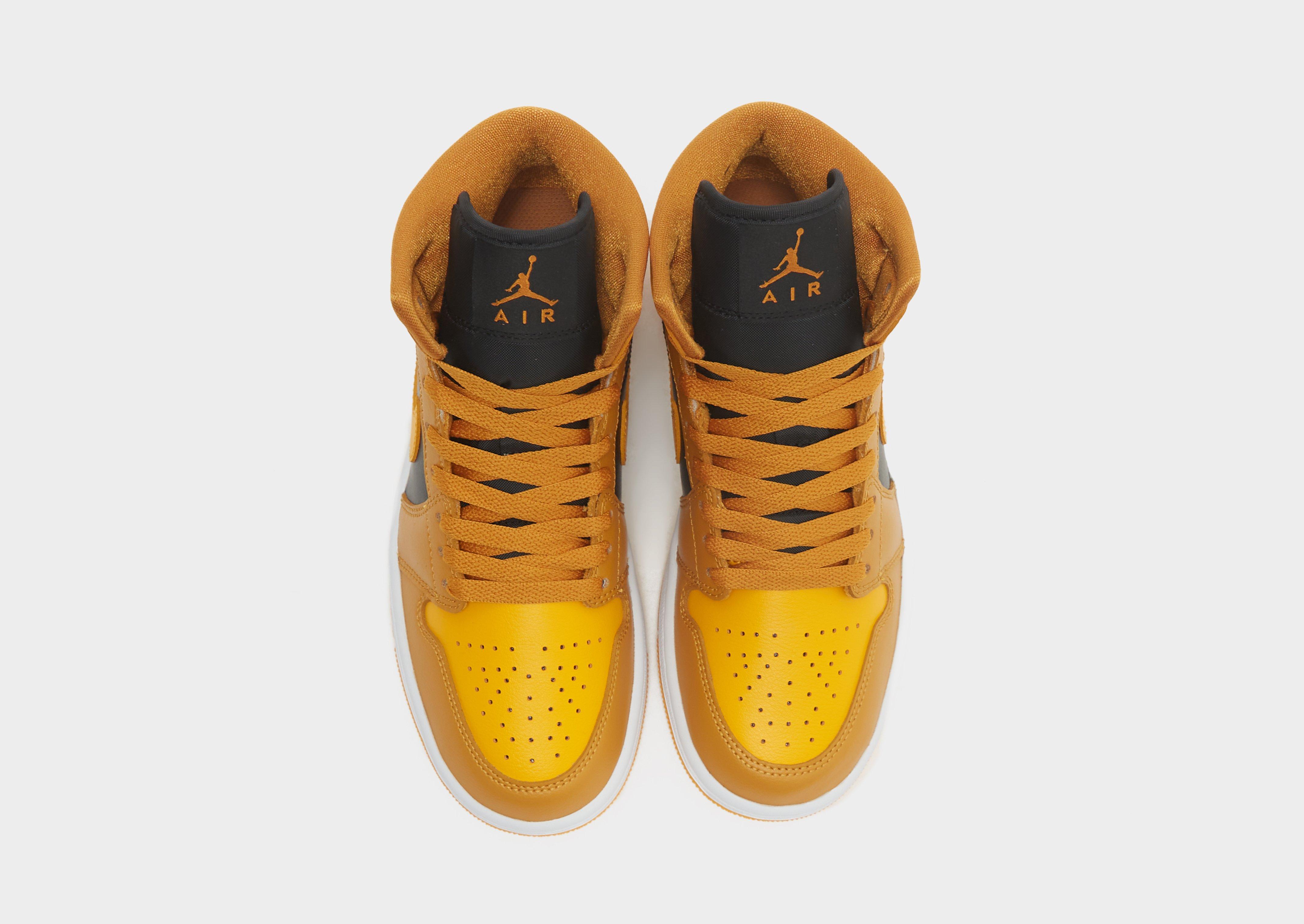 Air Jordan 1 Mid Femme Jaune Suisse