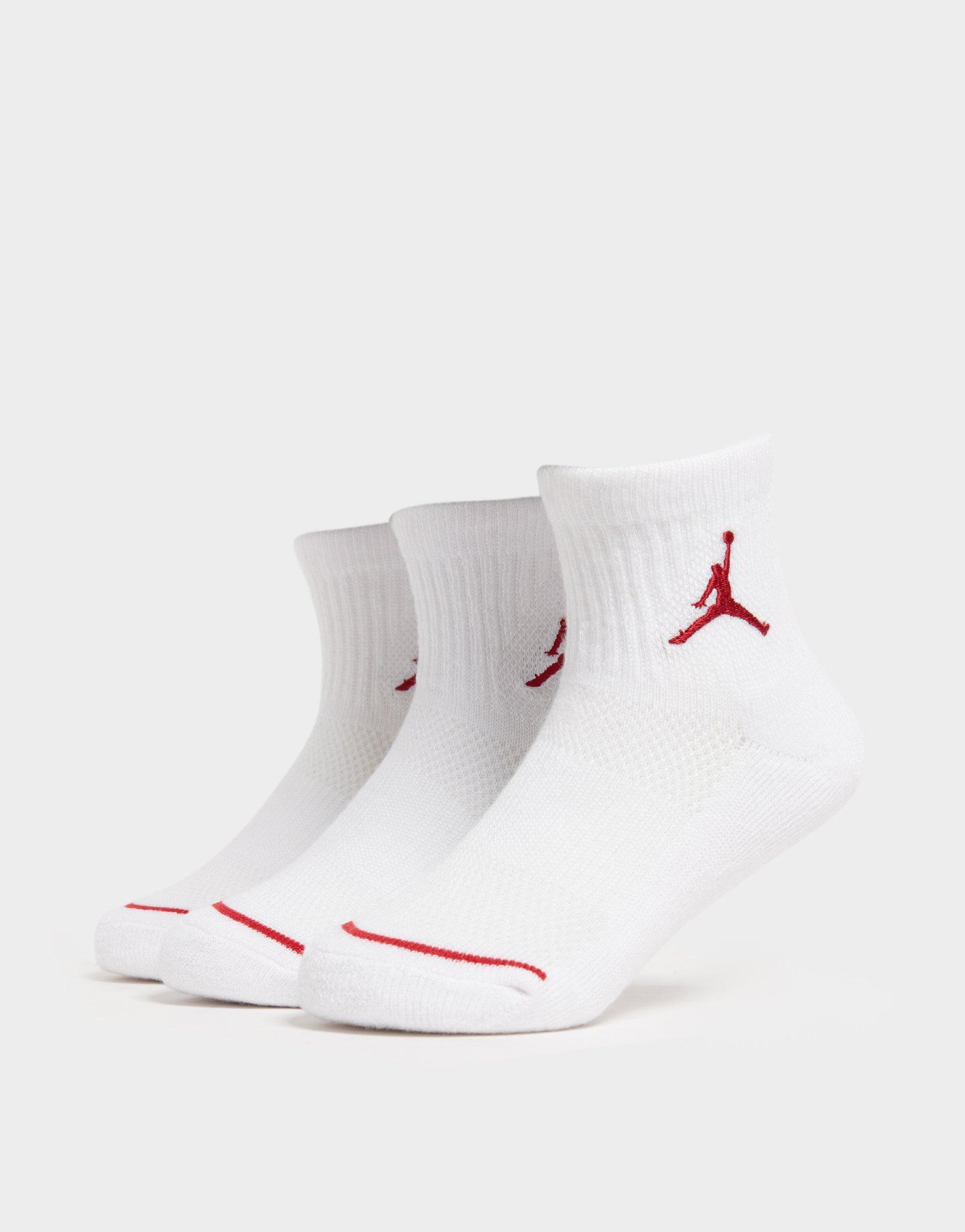 Jordan 3 Paires De Socquettes Junior Blanc Suisse