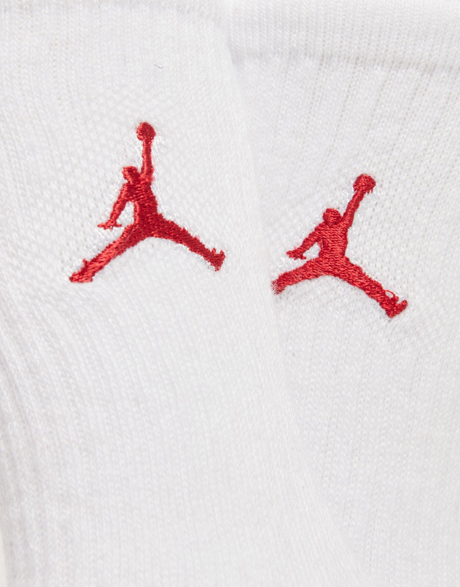 Jordan 3 Pack Crew Chaussettes Junior Blanc Suisse