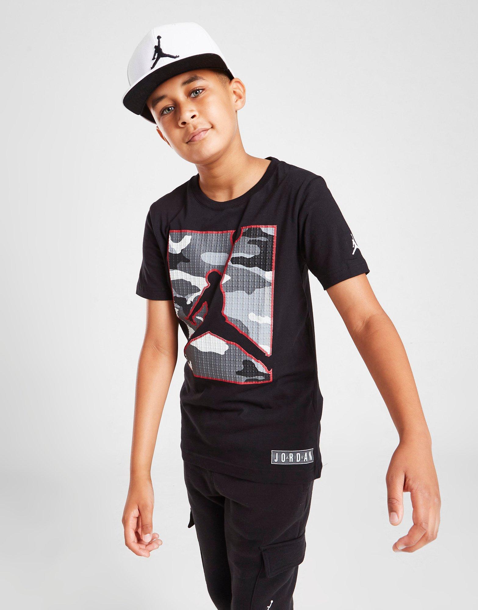 T-shirt Jordan Camo Box Junior Noir Suisse