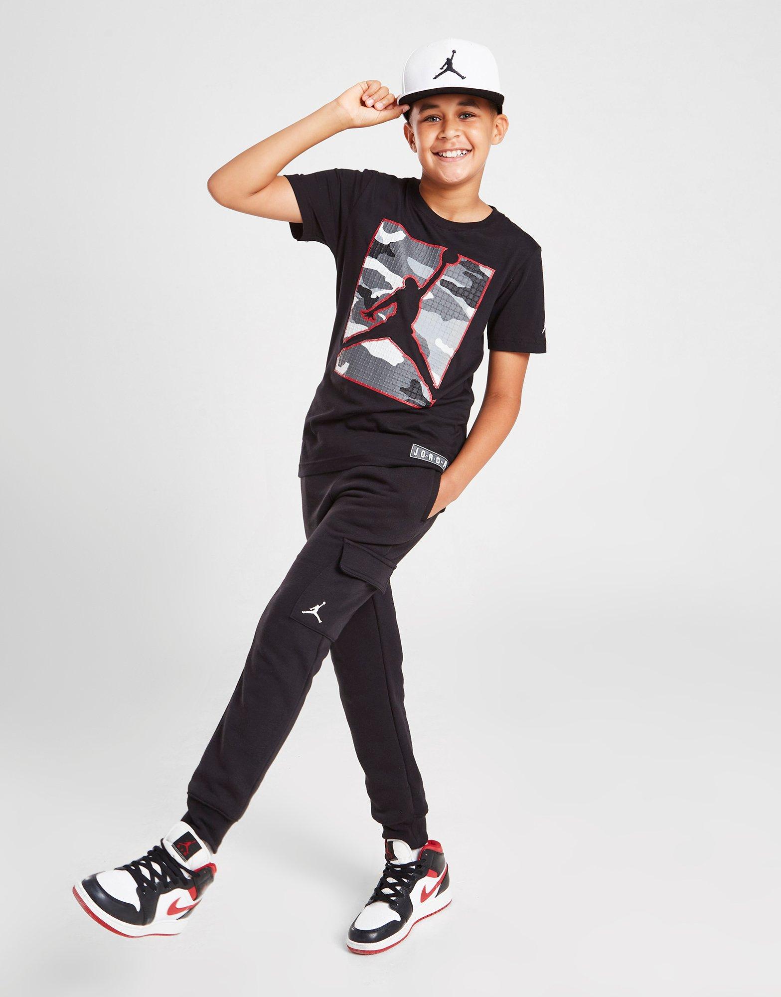 T-shirt Jordan Camo Box Junior Noir Suisse