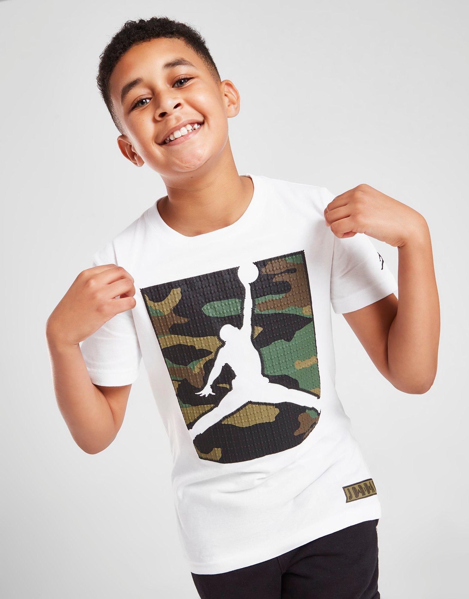 Jordan Camo Box T-shirt Junior Blanc Suisse