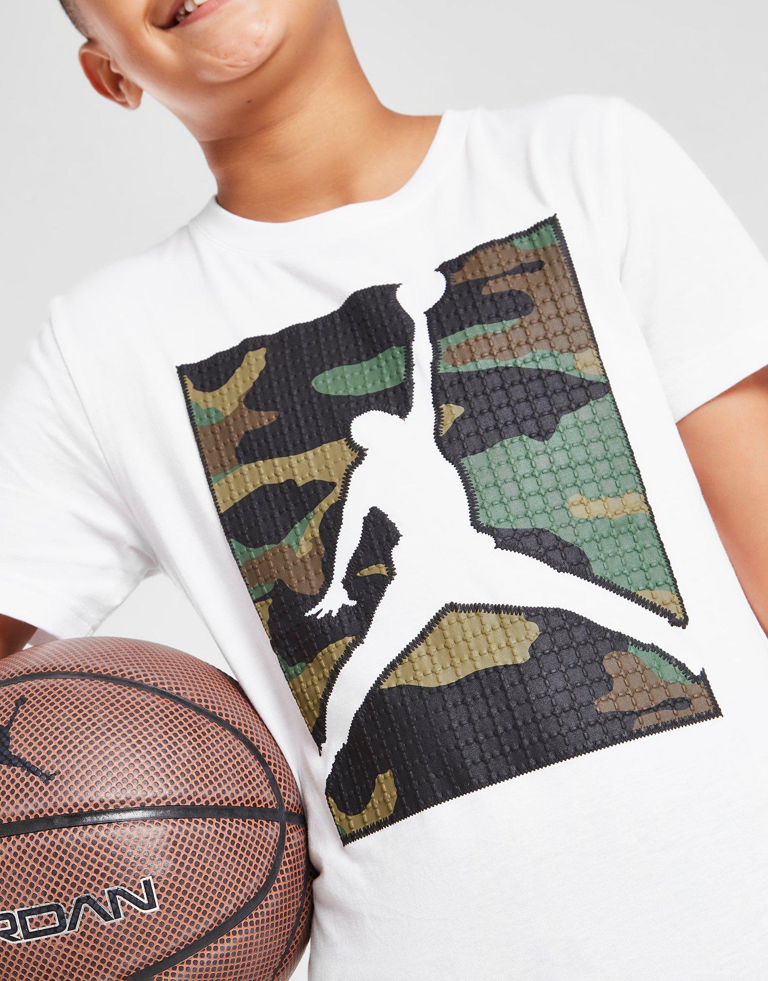 Jordan Camo Box T-shirt Junior Blanc Suisse