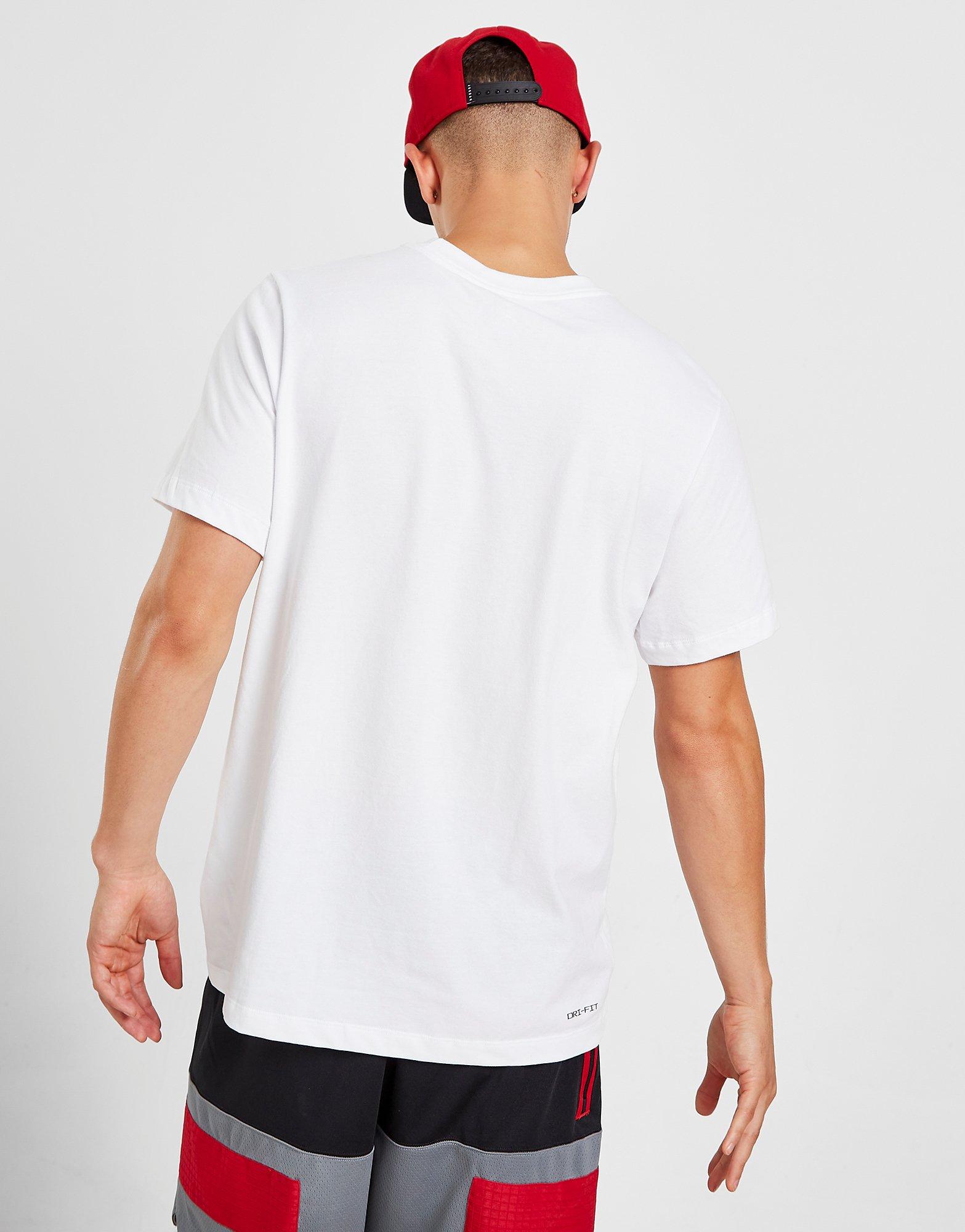 T-shirt Jordan Central Logo Blanc Suisse
