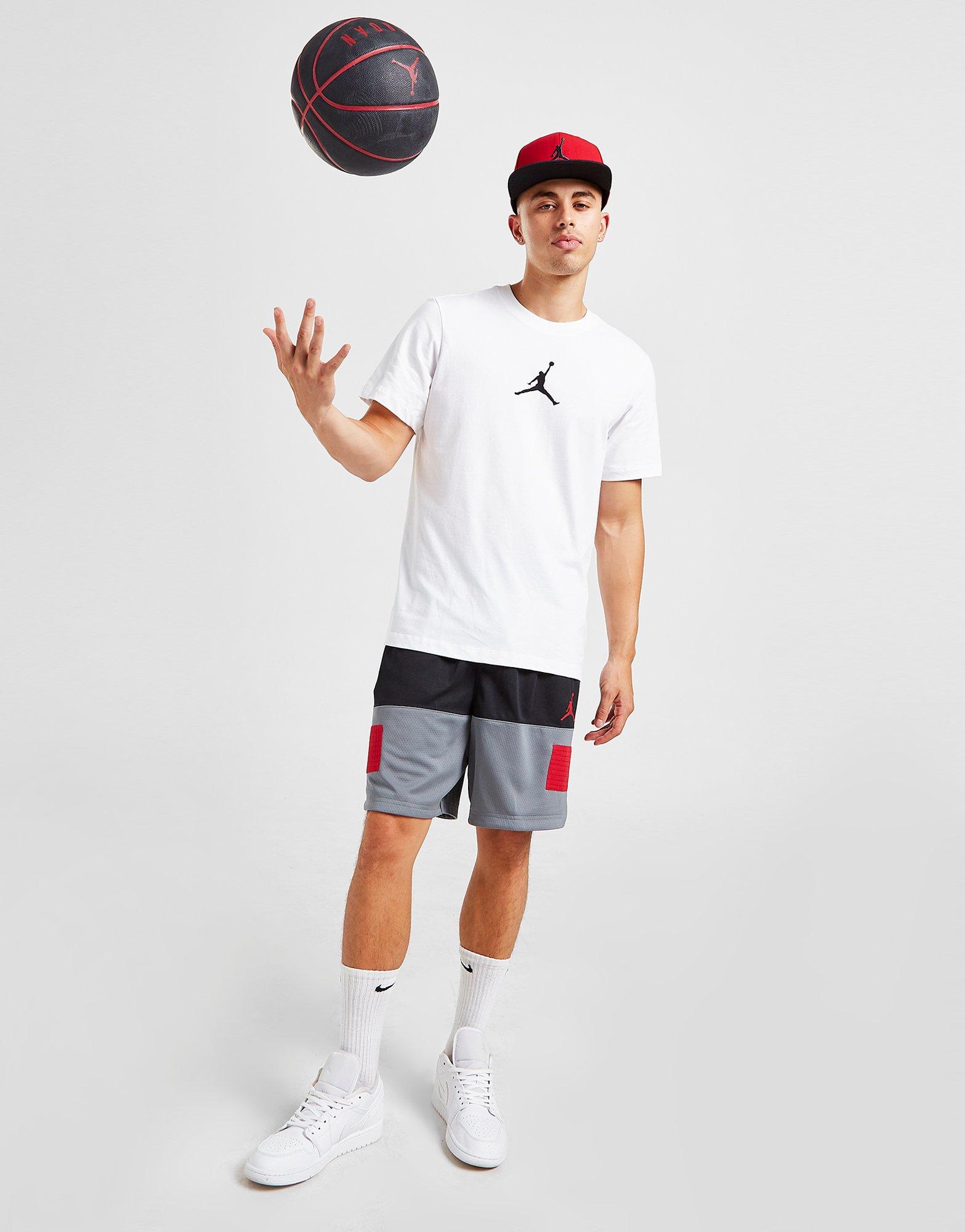 T-shirt Jordan Central Logo Blanc Suisse