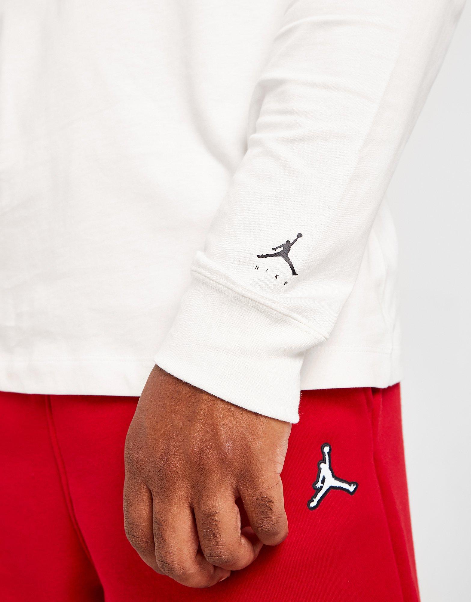 Jordan Dna Jumpman T-shirt Manches Longues Blanc Suisse