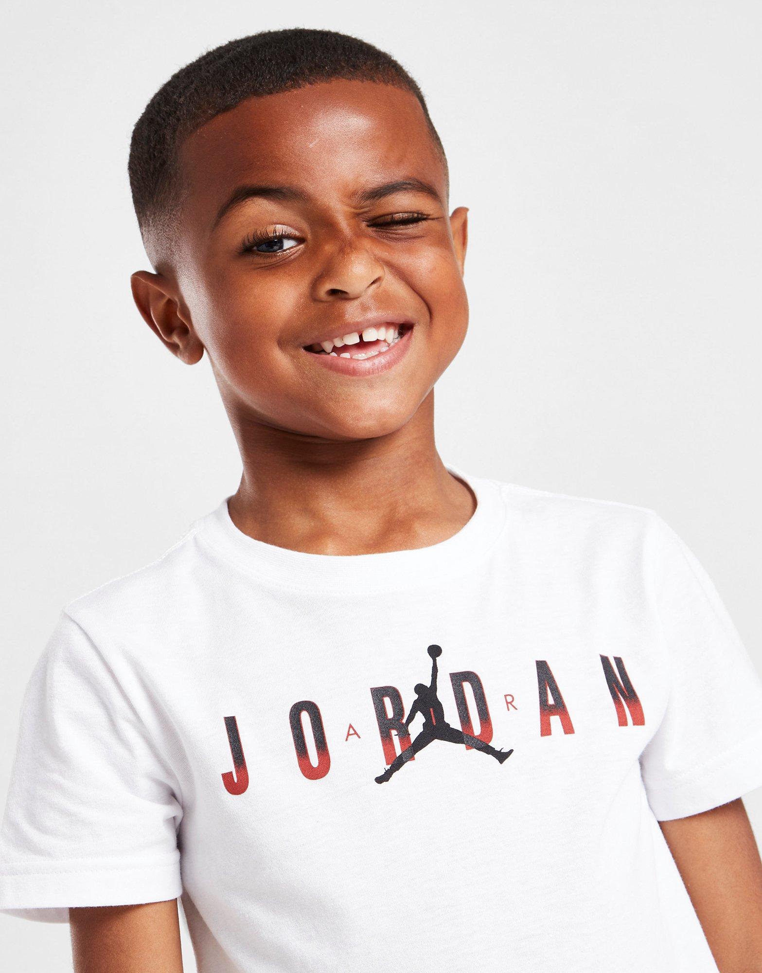 Ensemble T-shirt/short Jordan Fade Mesh Enfant Blanc Suisse