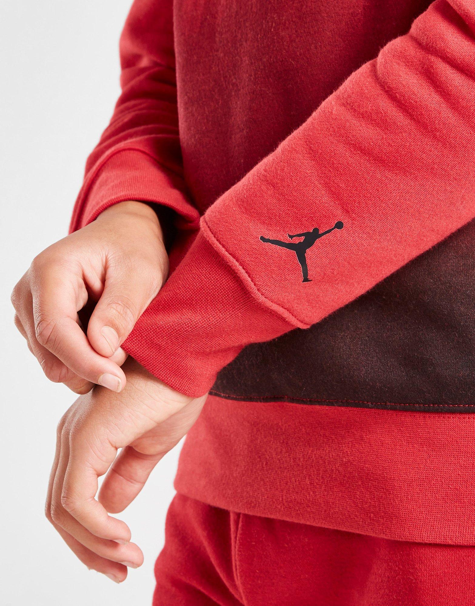 Sweat à Capuche Jordan Fade Overhead Junior Rouge Suisse