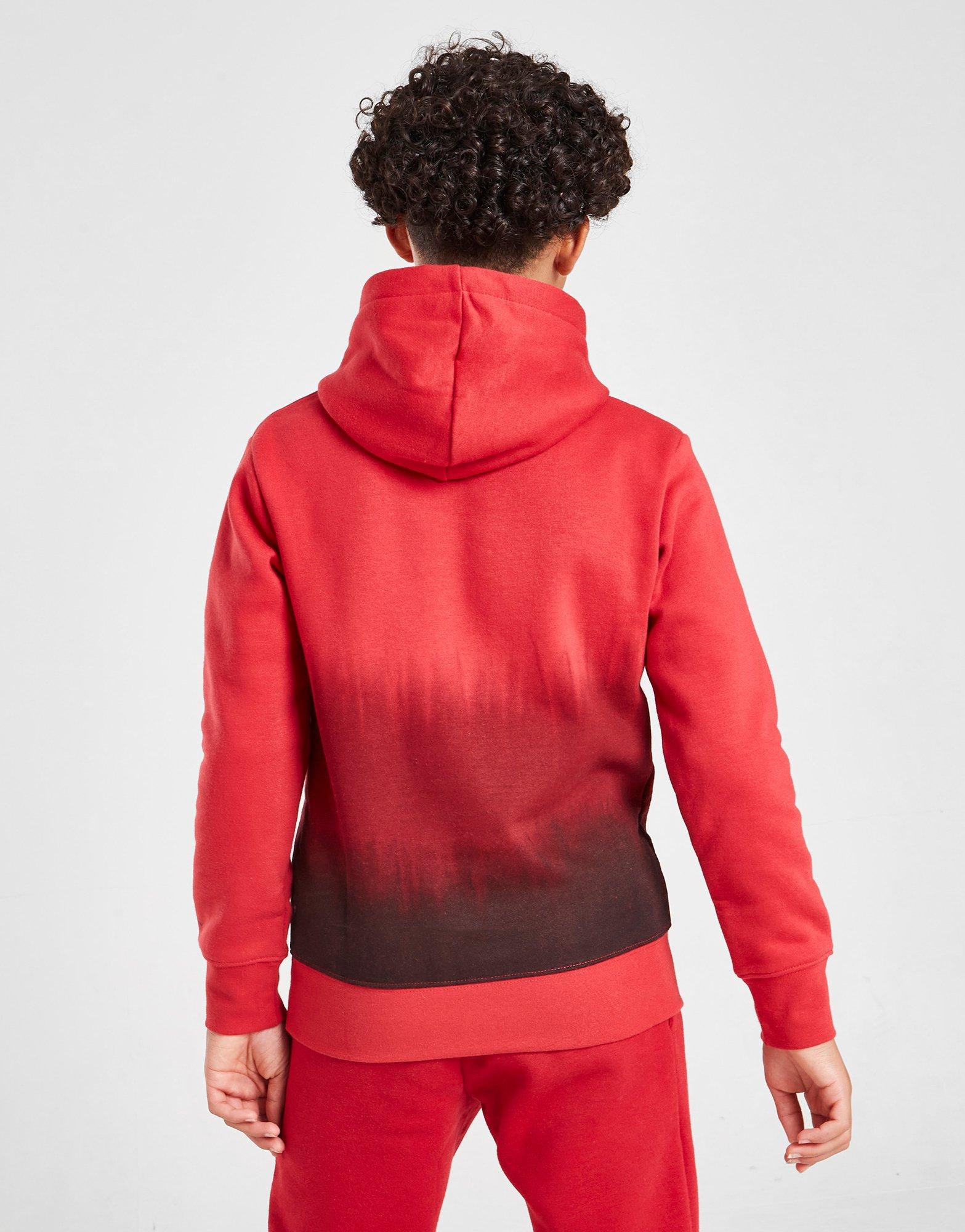 Sweat à Capuche Jordan Fade Overhead Junior Rouge Suisse