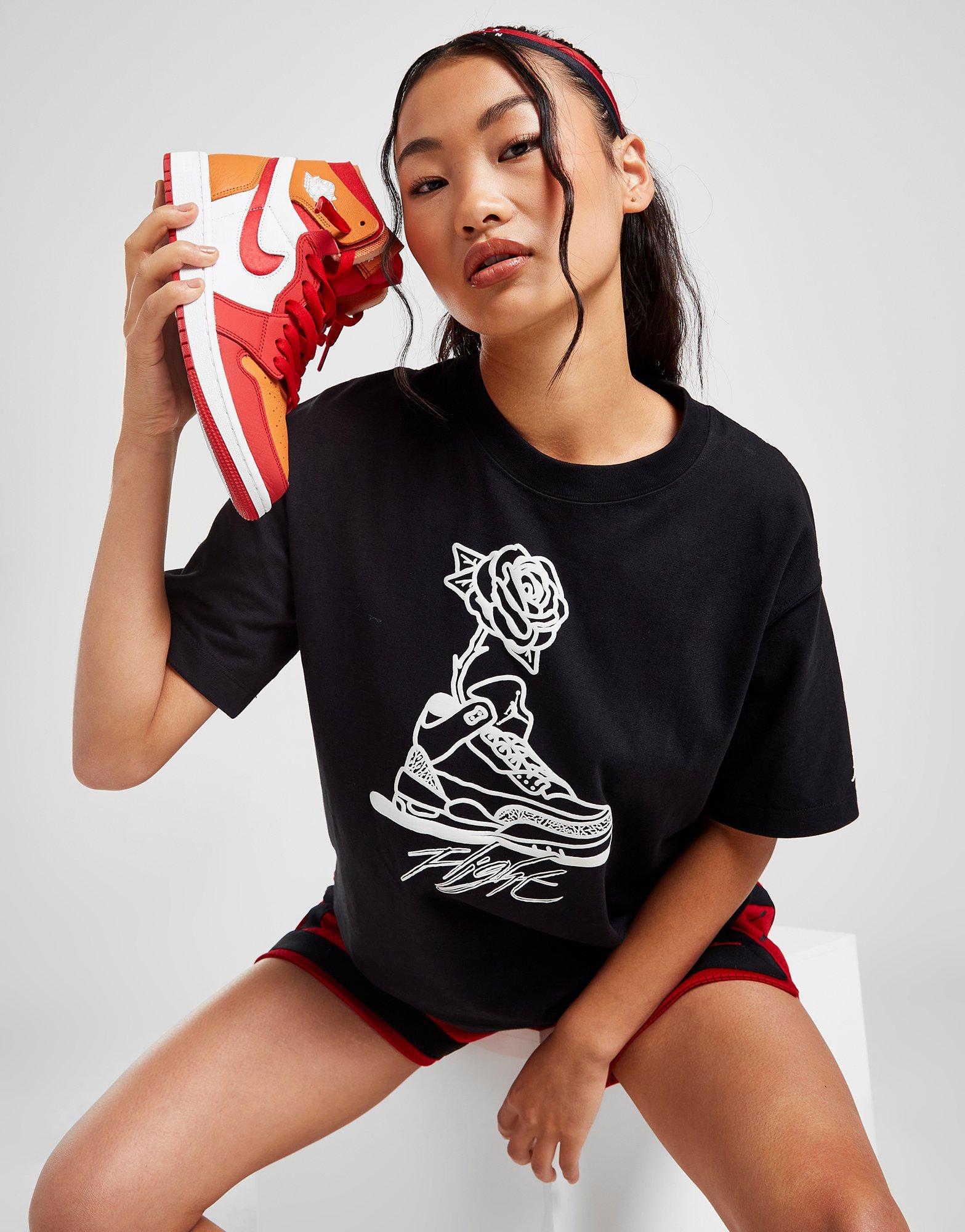 T-shirt Jordan Flight Rose Noir Suisse