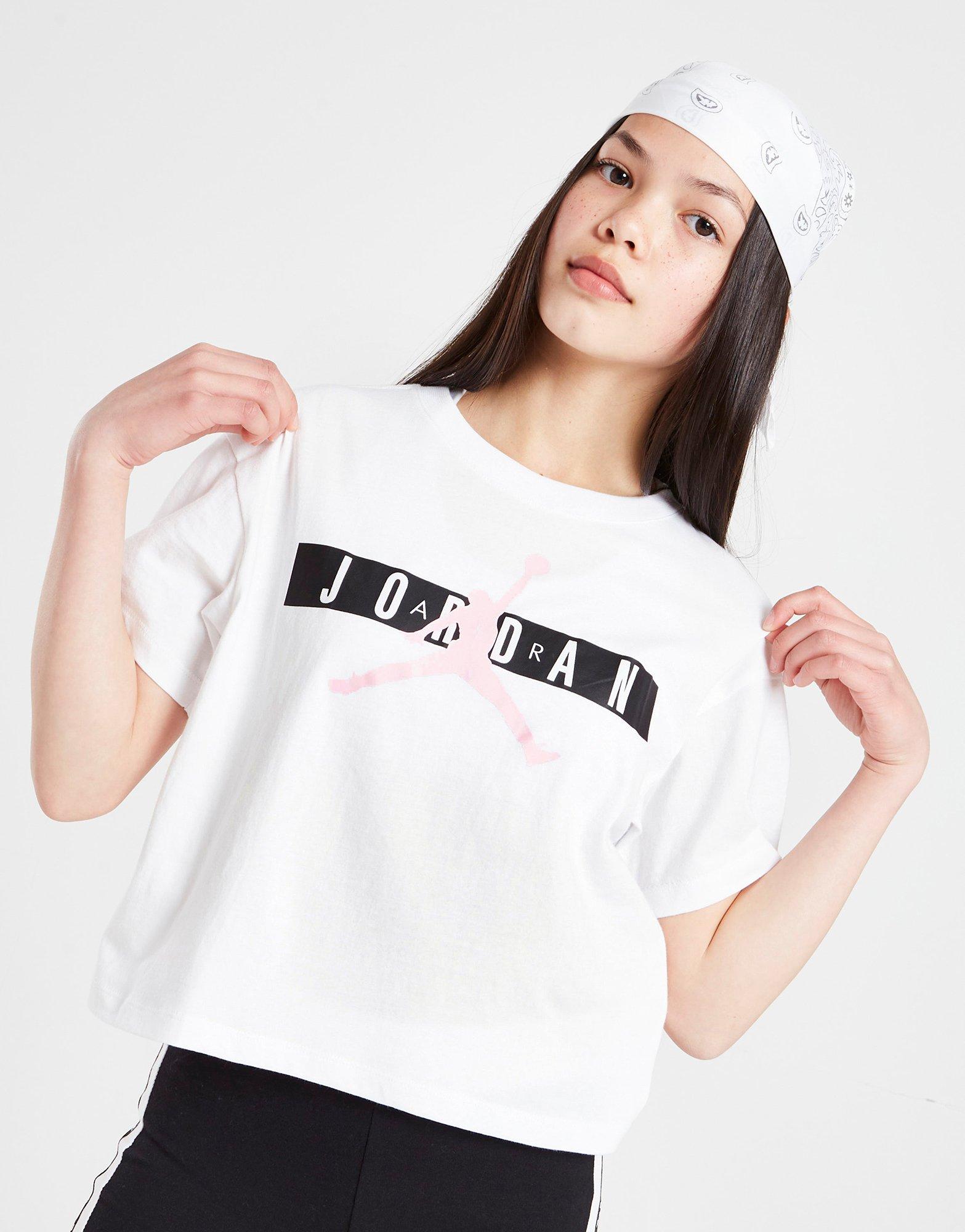 T-shirt Jordan Fille Boxy Graphique Junior Blanc Suisse