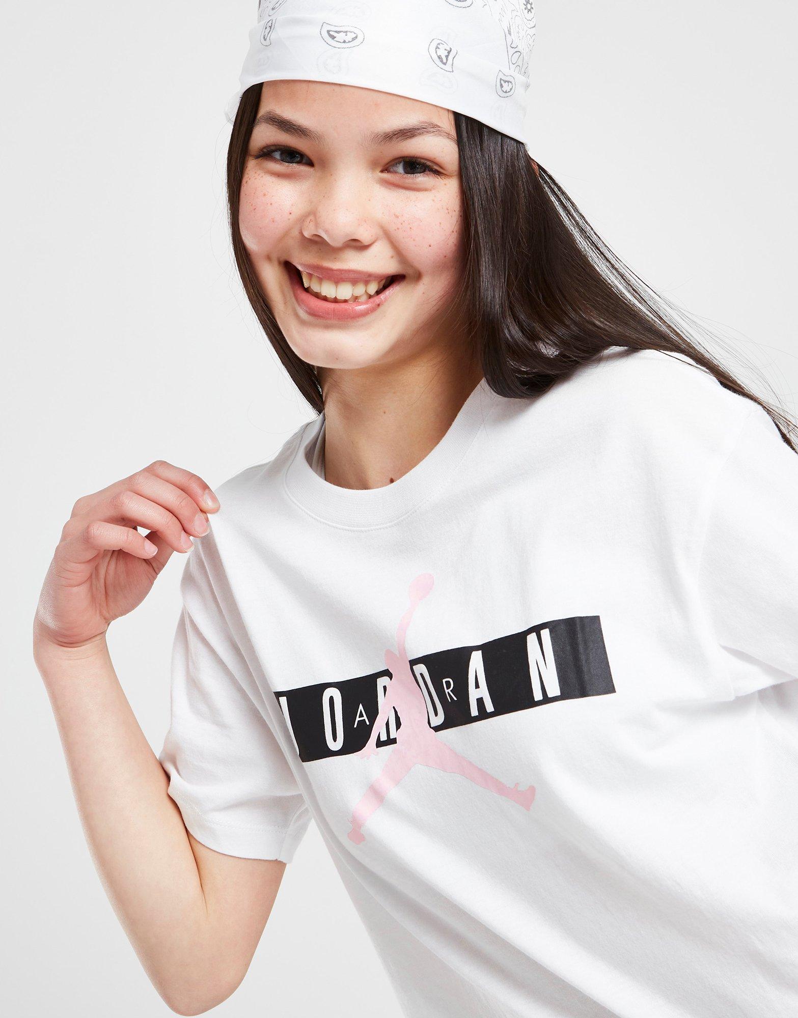 T-shirt Jordan Fille Boxy Graphique Junior Blanc Suisse