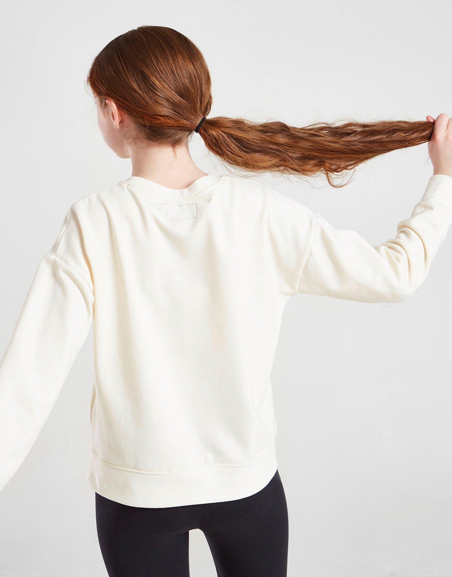 Sweat-shirt Jordan Essential Box Crew Pour Fille Junior Blanc Suisse