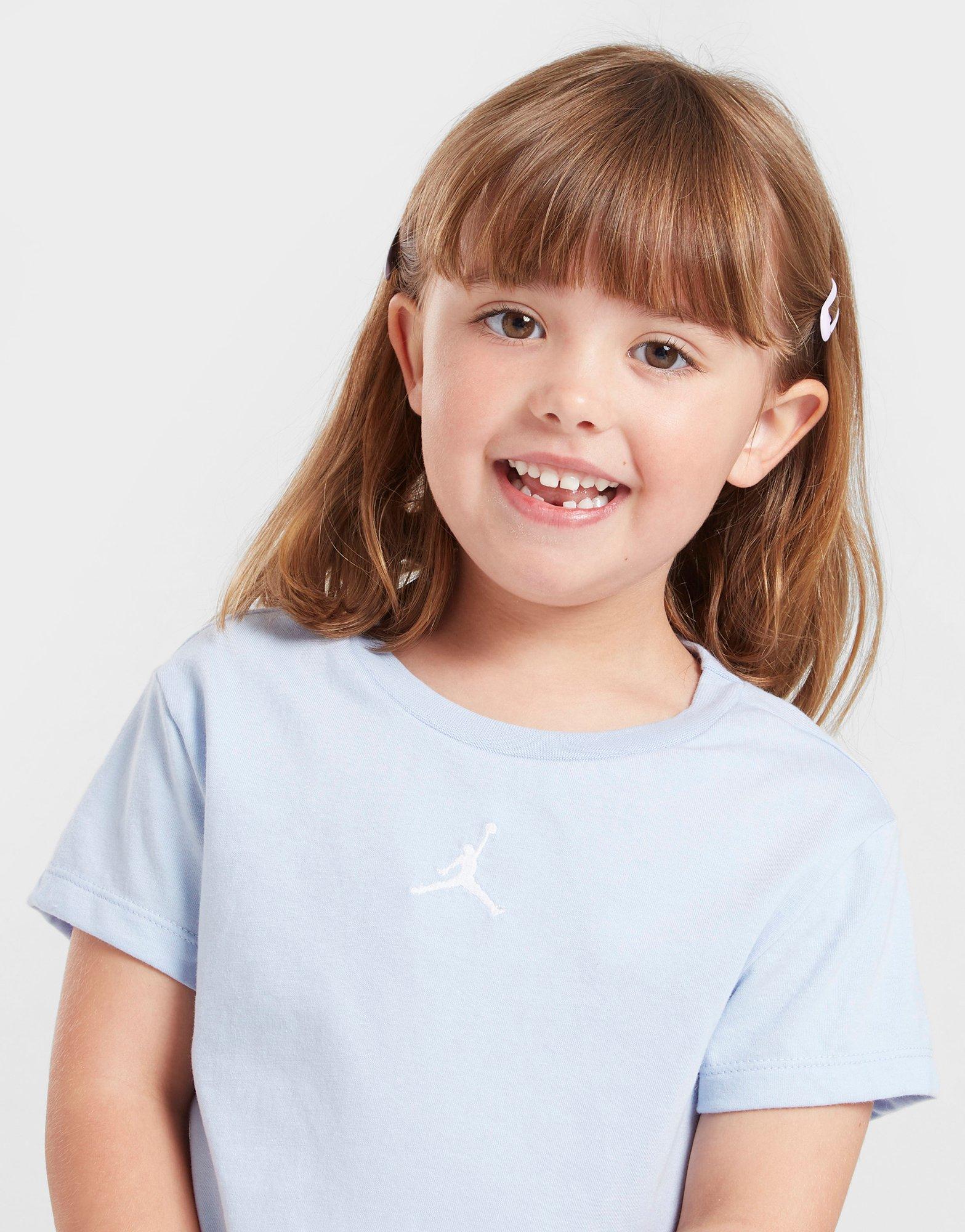 Ensemble T-shirt Et Short Jordan Filles Essential Bébé Bleu Suisse