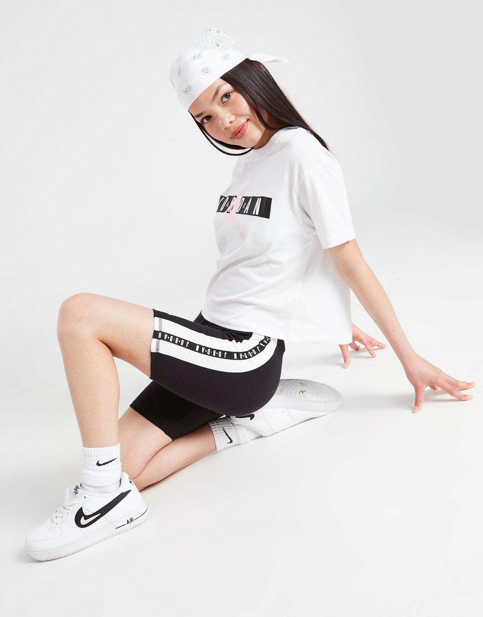 Short De Vélo Jordan Fitness Tape Graphic Junior Fille Noir Suisse