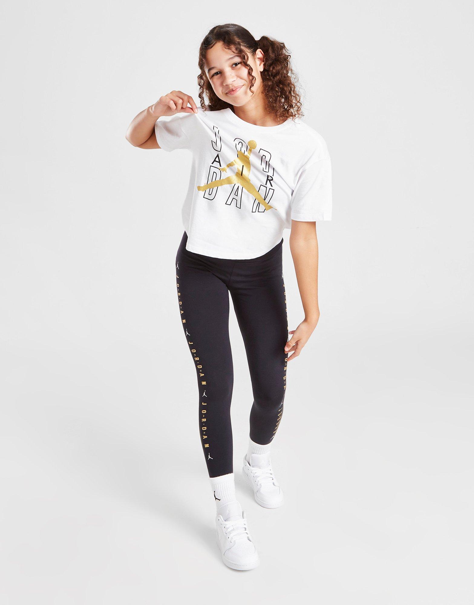 T-shirt Jordan Fille Jumpman Air Shine Junior Blanc Suisse