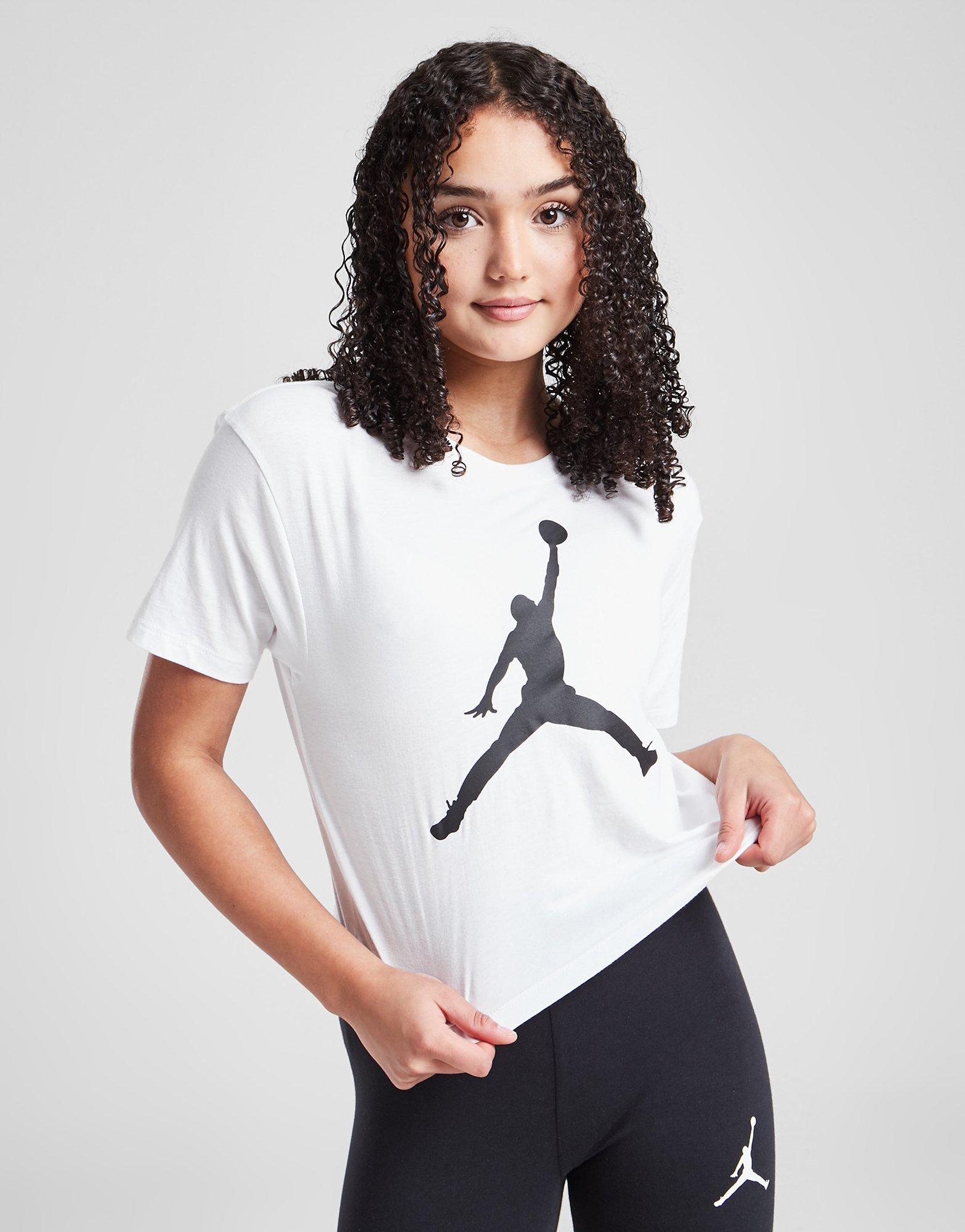 T-shirt Graphique à Manches Courtes Pour Filles Jordan Junior Blanc Suisse