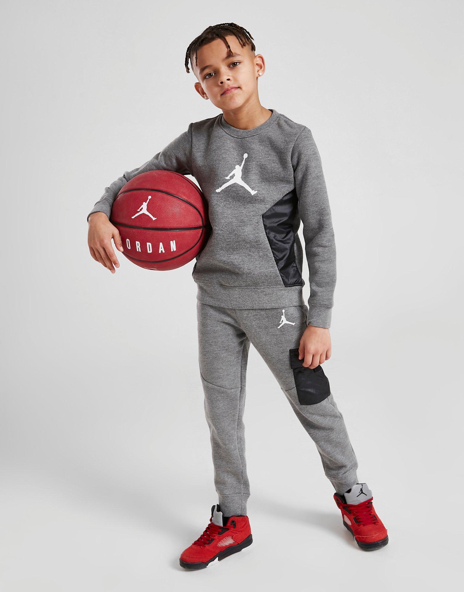 Jordan Jumpman Cargo Crew Survêtement Enfant Gris Suisse