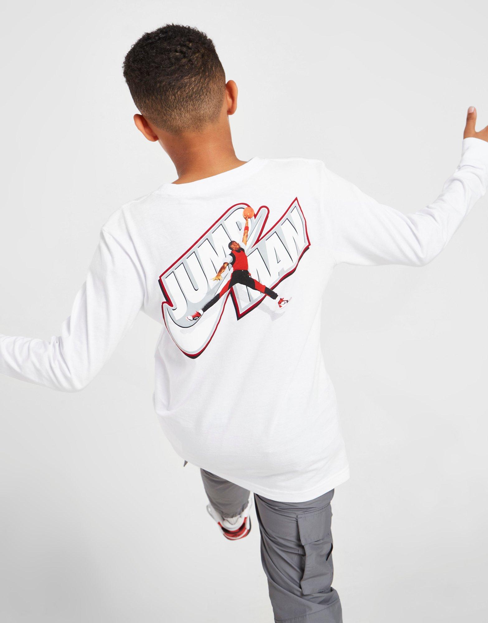 Jordan Jumpman T-shirt Manches Longues Junior Blanc Suisse