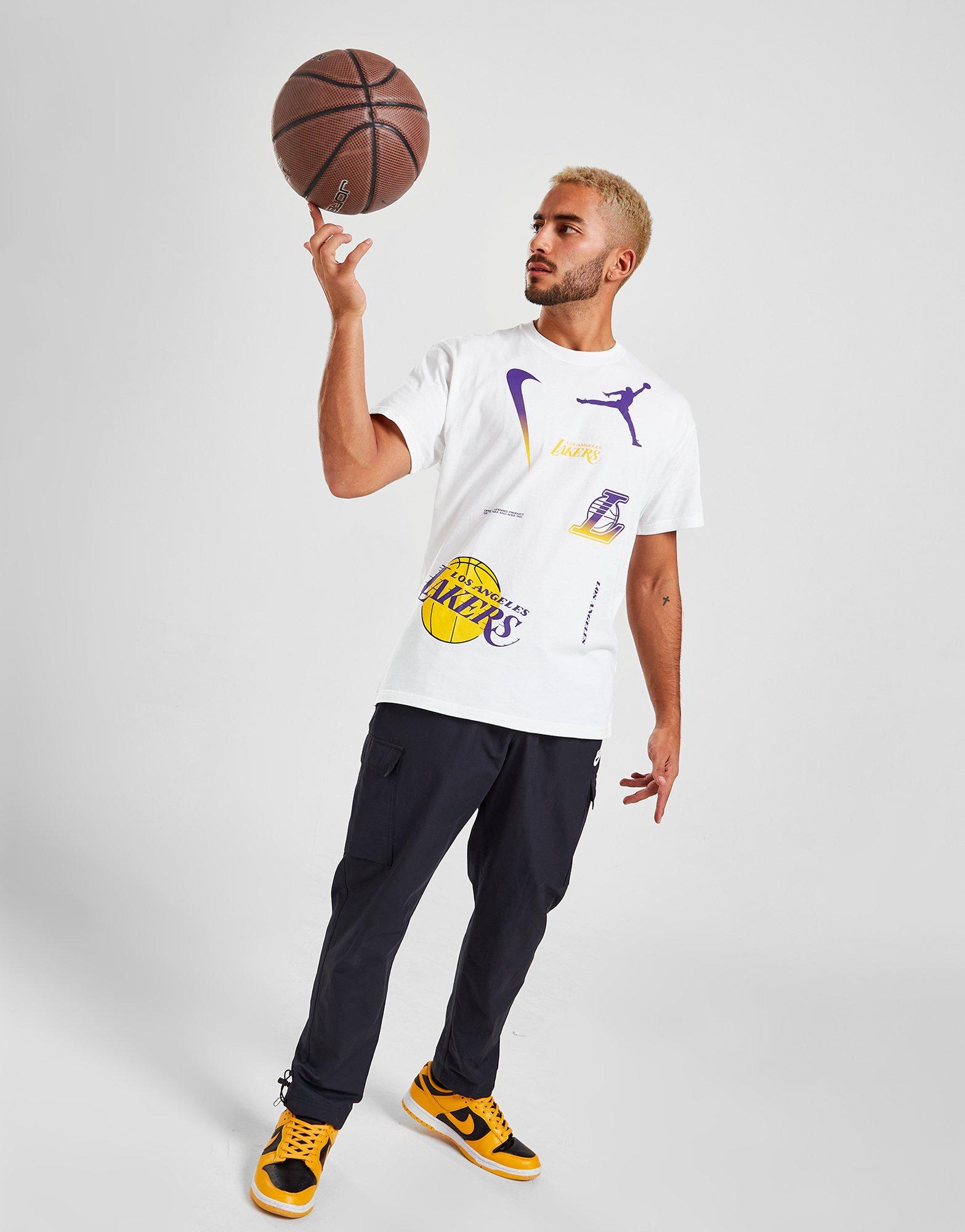 T-shirt Jordan Nba Los Angeles Lakers Max90 Blanc Suisse