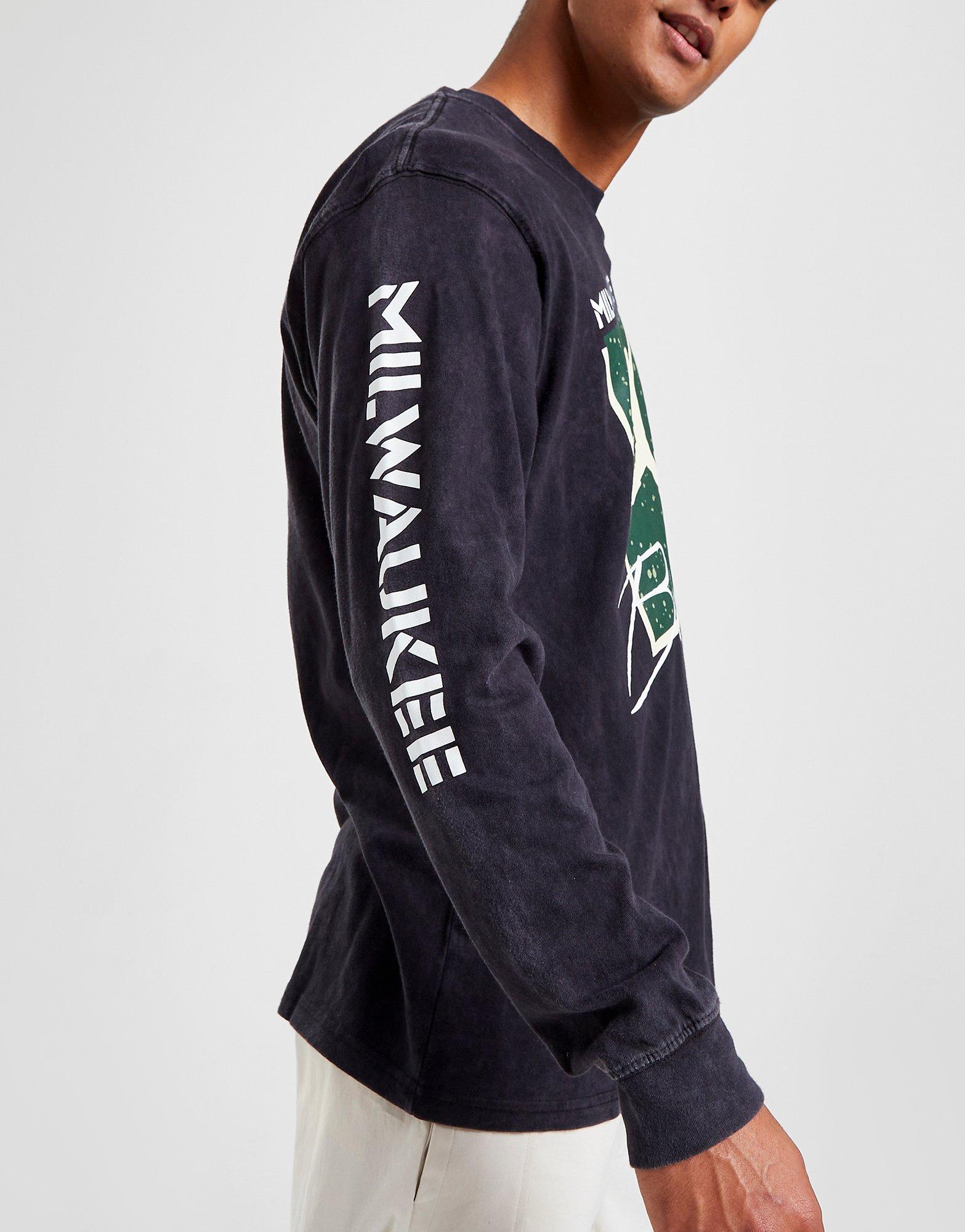 Jordan Nba Milwaukee Bucks Max90 T-shirt Manches Longues Noir Suisse