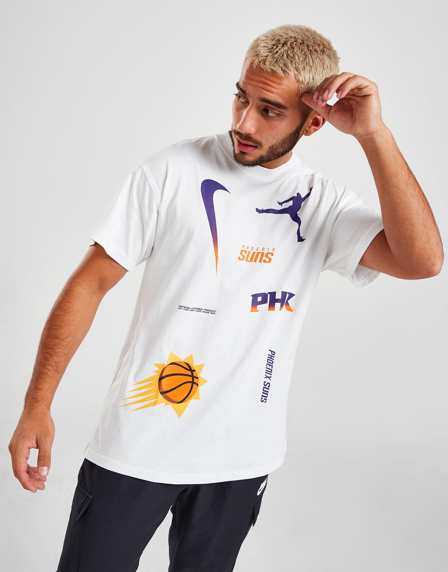 Jordan Nba Phoenix Suns Max90 T-shirt Blanc Suisse