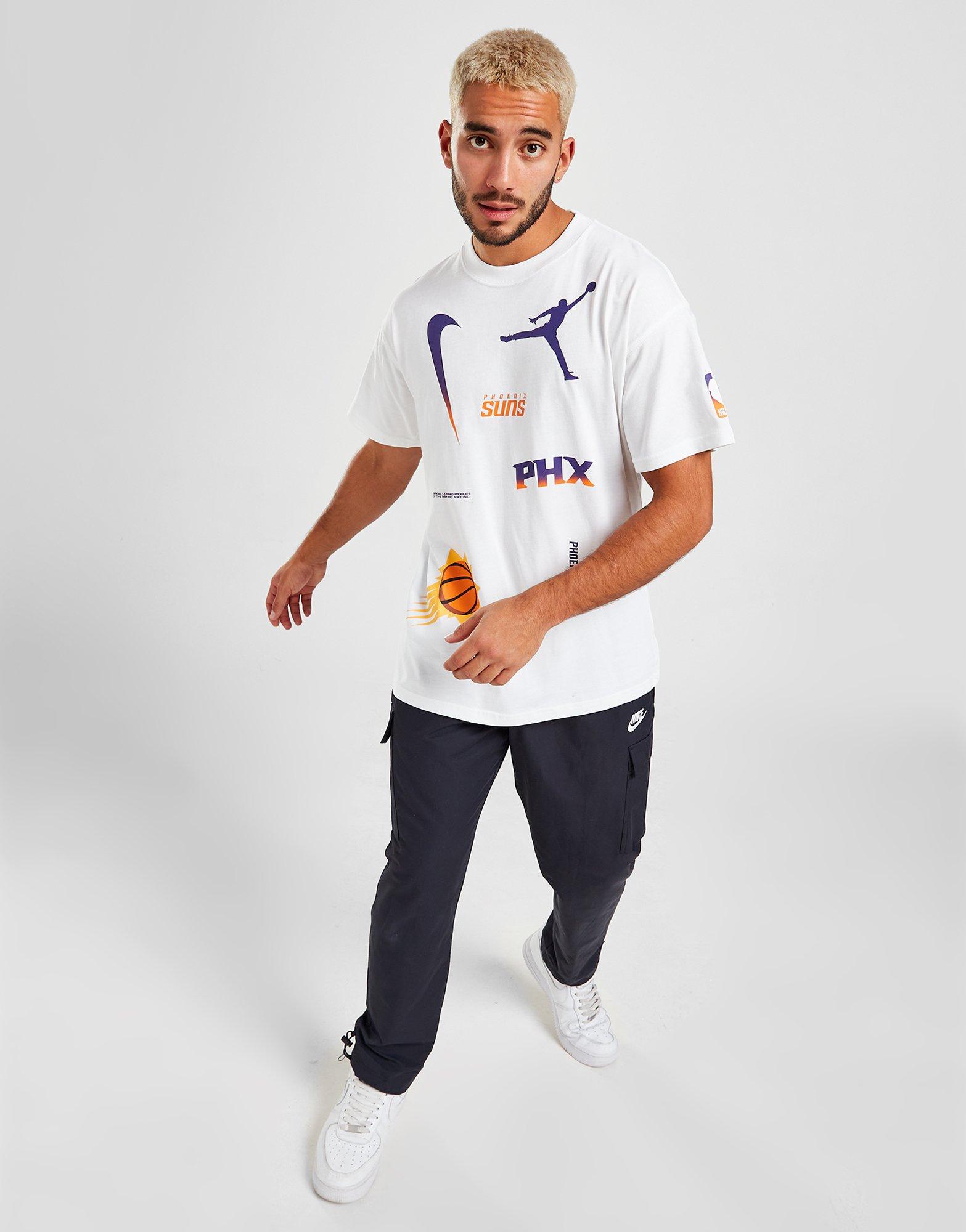 Jordan Nba Phoenix Suns Max90 T-shirt Blanc Suisse