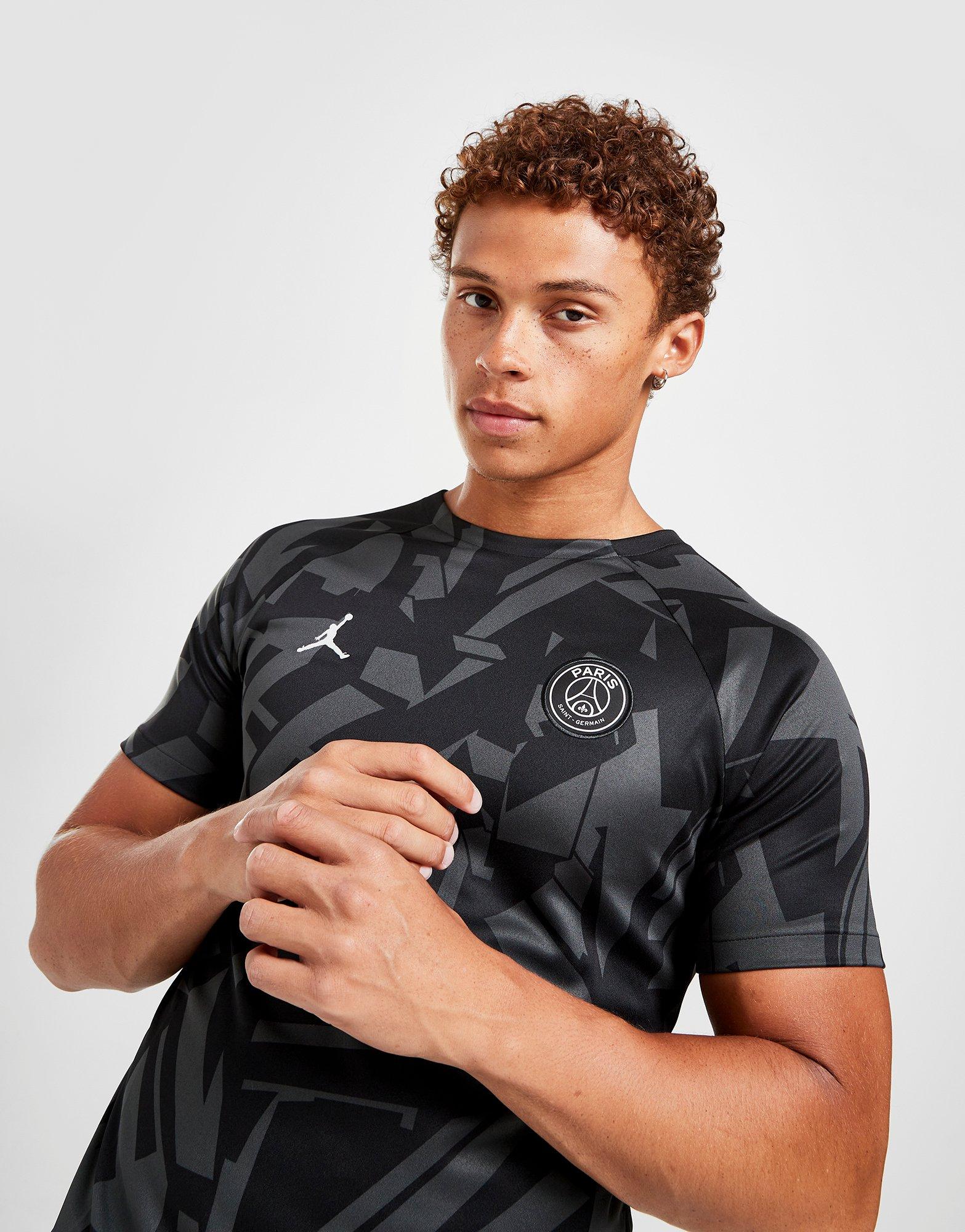 Maillot Pre Match Jordan Paris Saint Germain Noir Suisse