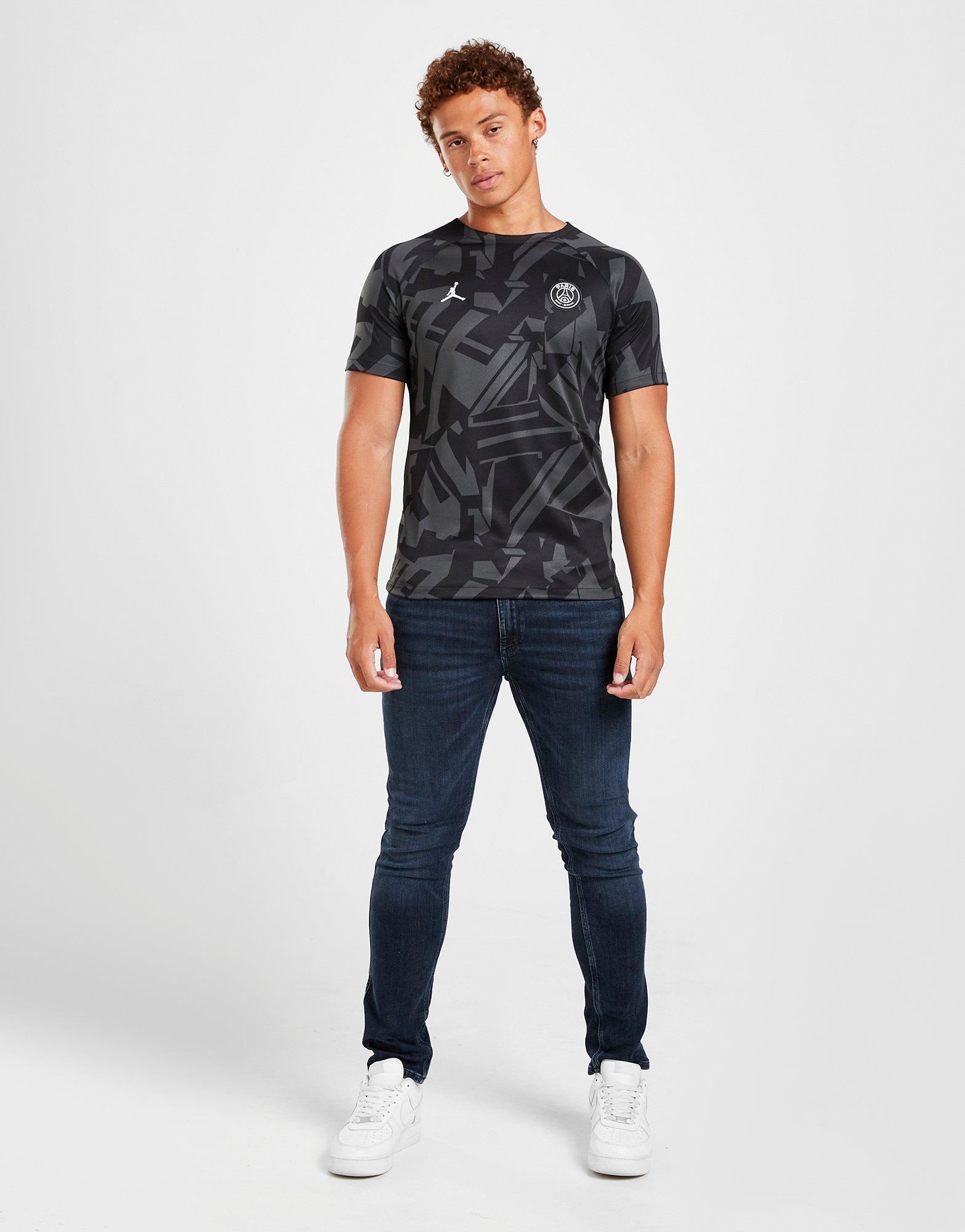 Maillot Pre Match Jordan Paris Saint Germain Noir Suisse