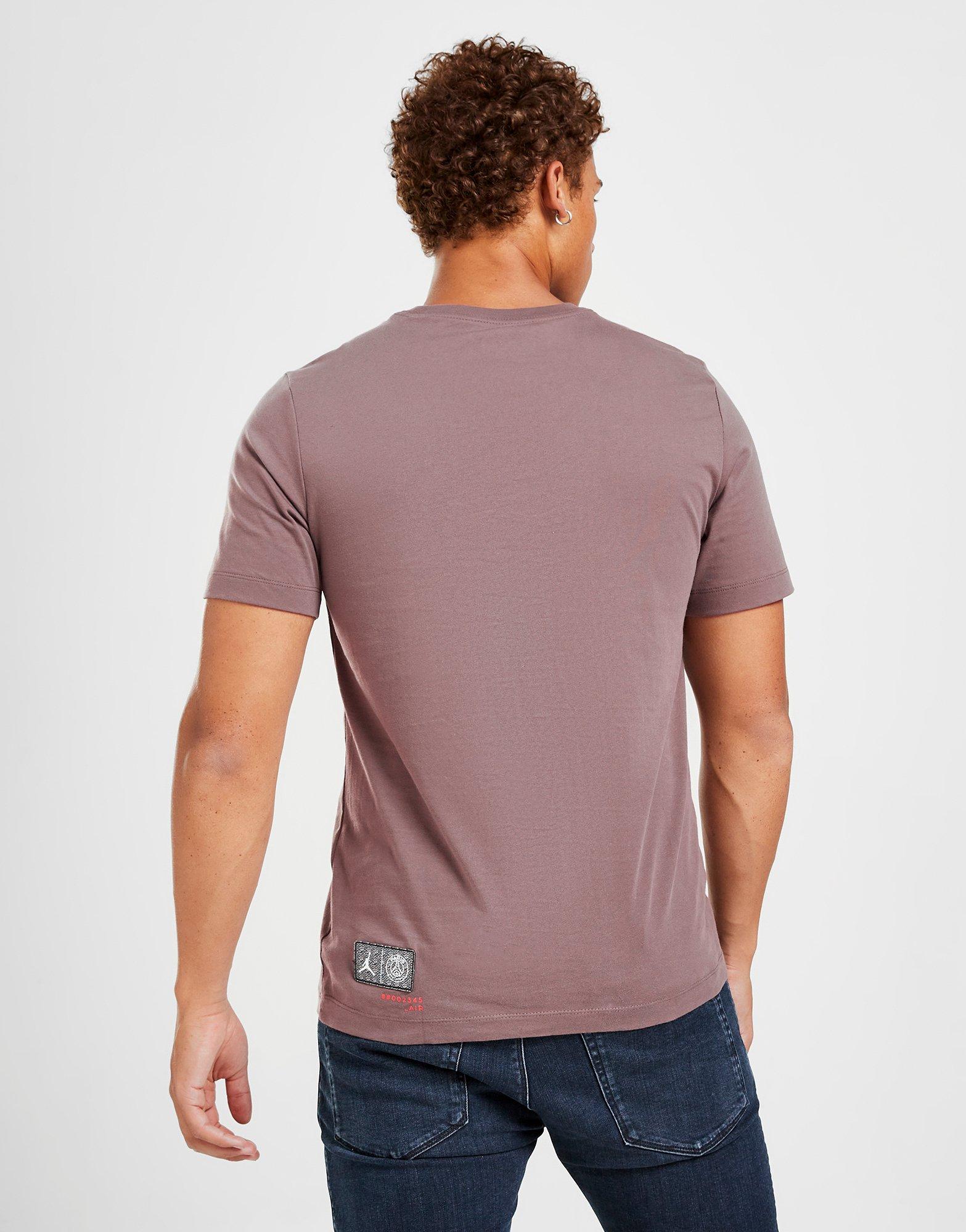 T-shirt Jordan Paris Saint Germain Wordmark Marron Suisse