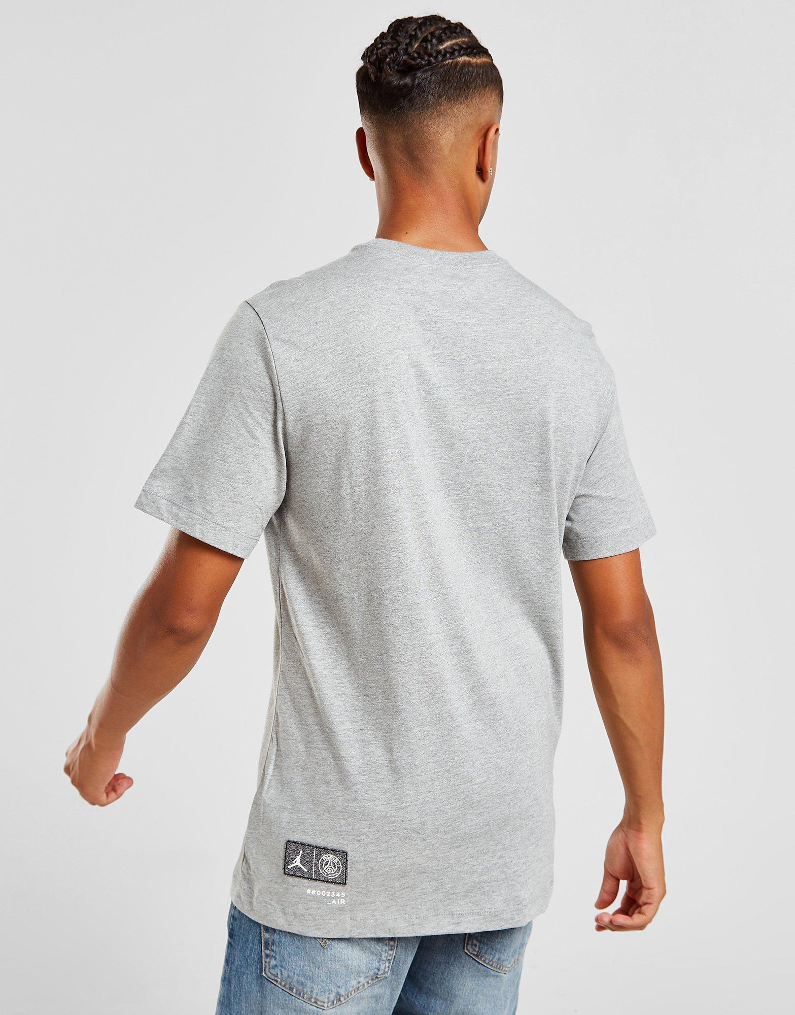 T-shirt Jordan Paris Saint Germain Wordmark Gris Suisse