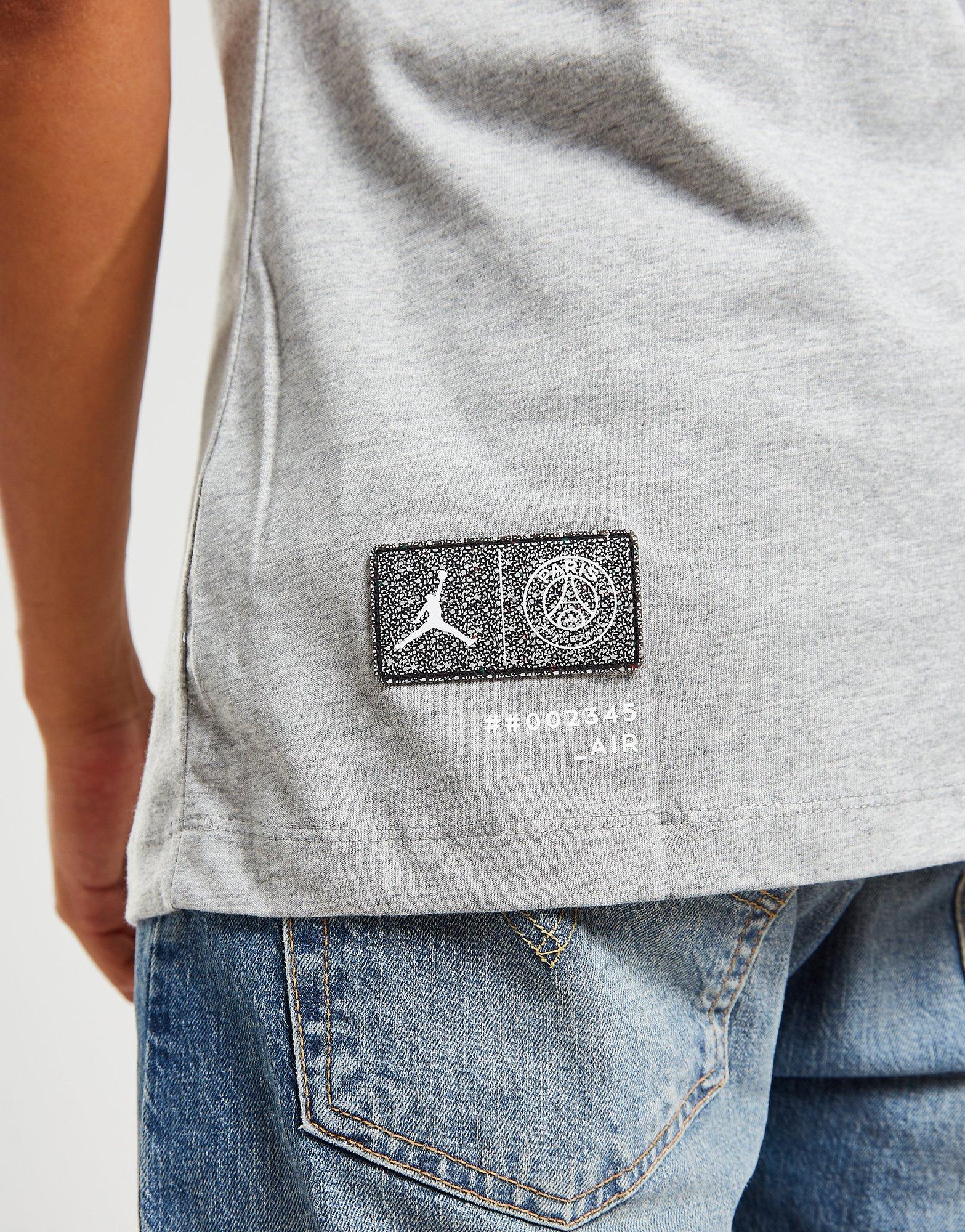 T-shirt Jordan Paris Saint Germain Wordmark Gris Suisse