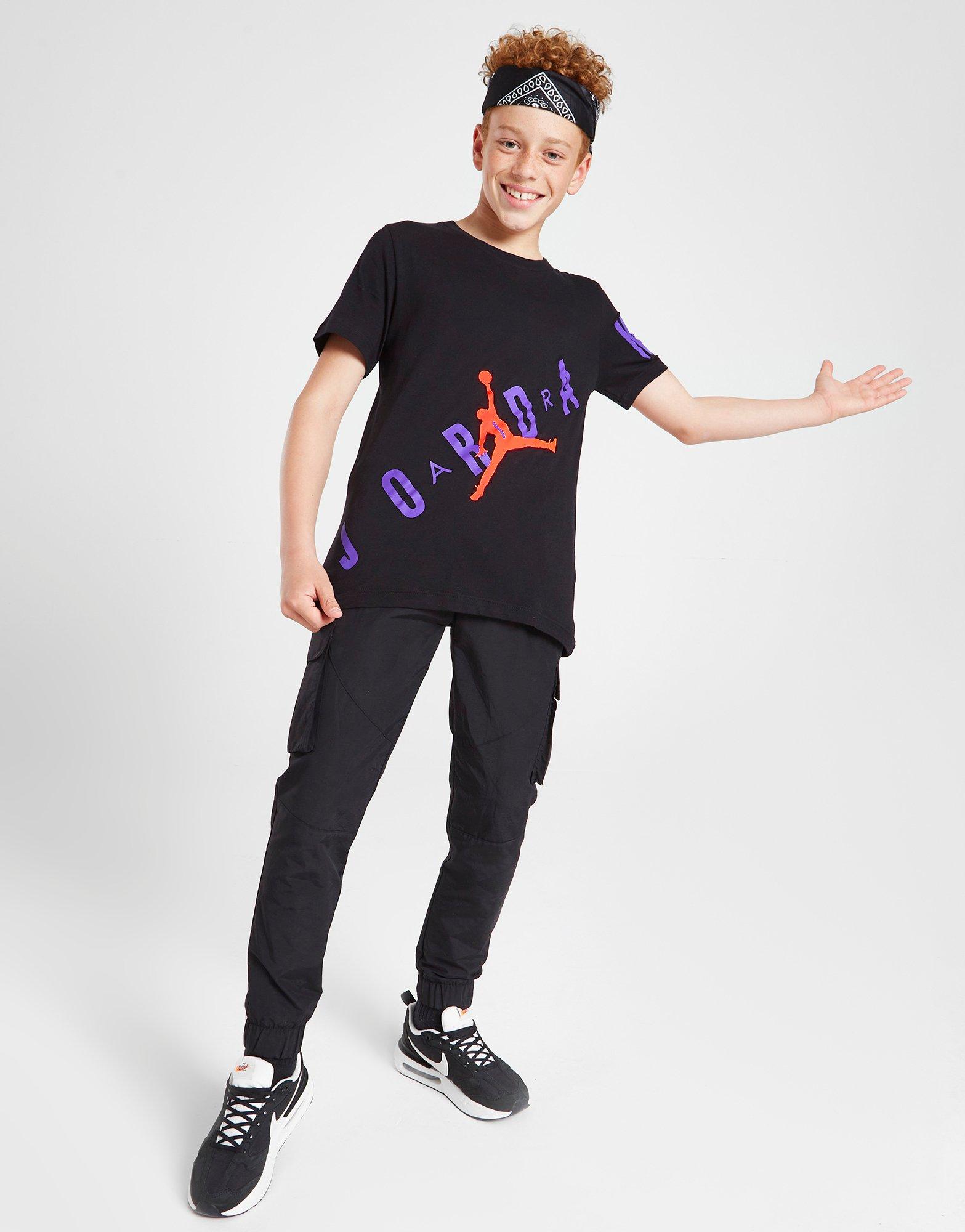 T-shirt Jordan Stretch Logo Junior Noir Suisse