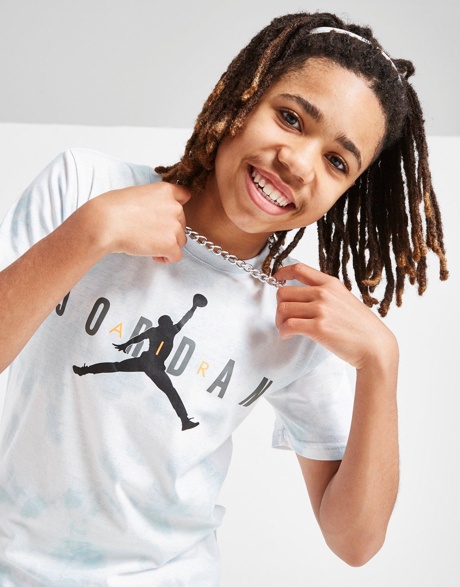 Jordan Tie Dye T-shirt Junior Gris Suisse