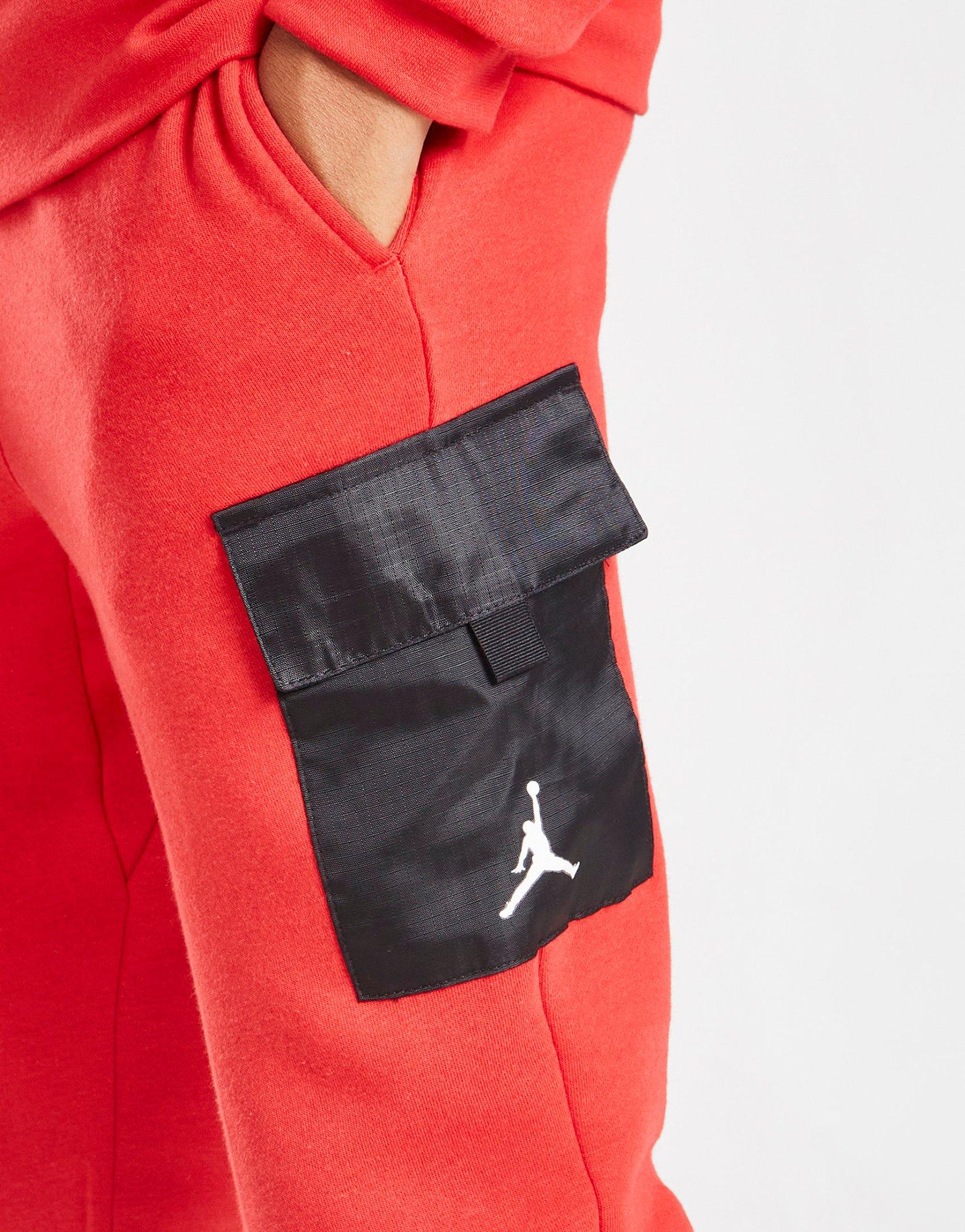 Jordan Survêtement Tissé Overlay Polaire Junior Rouge Suisse