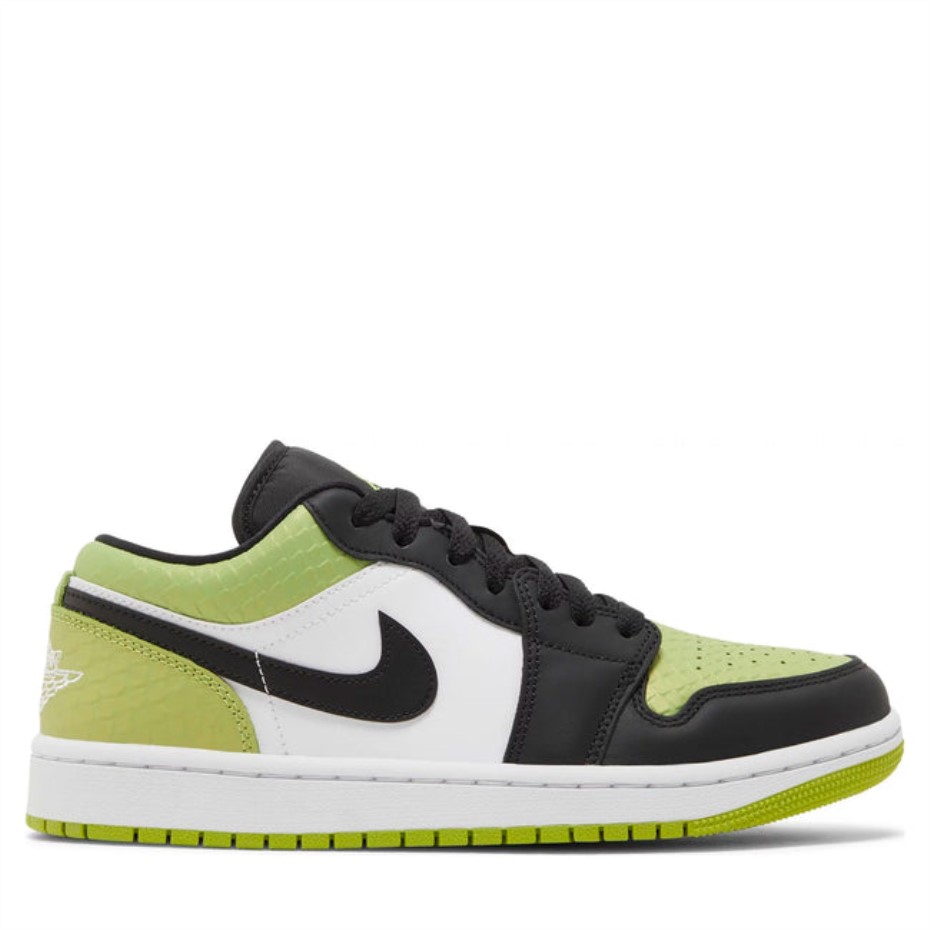 Air Jordan 1 Low Peau De Serpent Vert Vif(w) Suisse