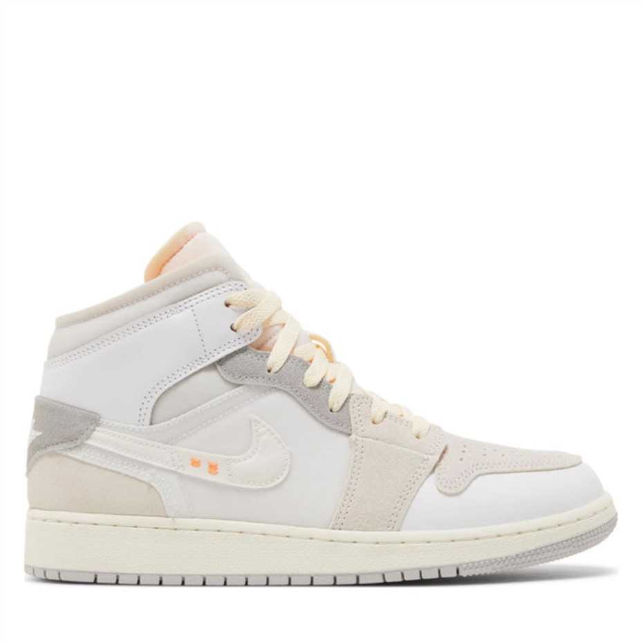 Air Jordan 1 Mid Se Craft Inside Out Blanc Gris(gs) Suisse