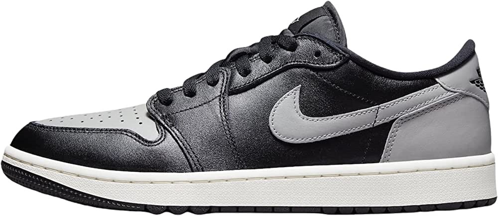 Air Jordan 1 Low Homme Chaussure De Golf Noir-gris Moyen Suisse