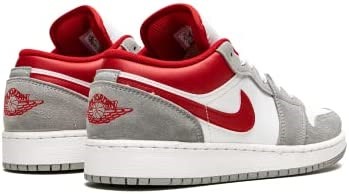 Air Jordan 1 Low Se Grade School Smoke Gris-gym Rouge-blanc Suisse