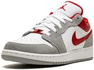 Air Jordan 1 Low Se Grade School Smoke Gris-gym Rouge-blanc Suisse