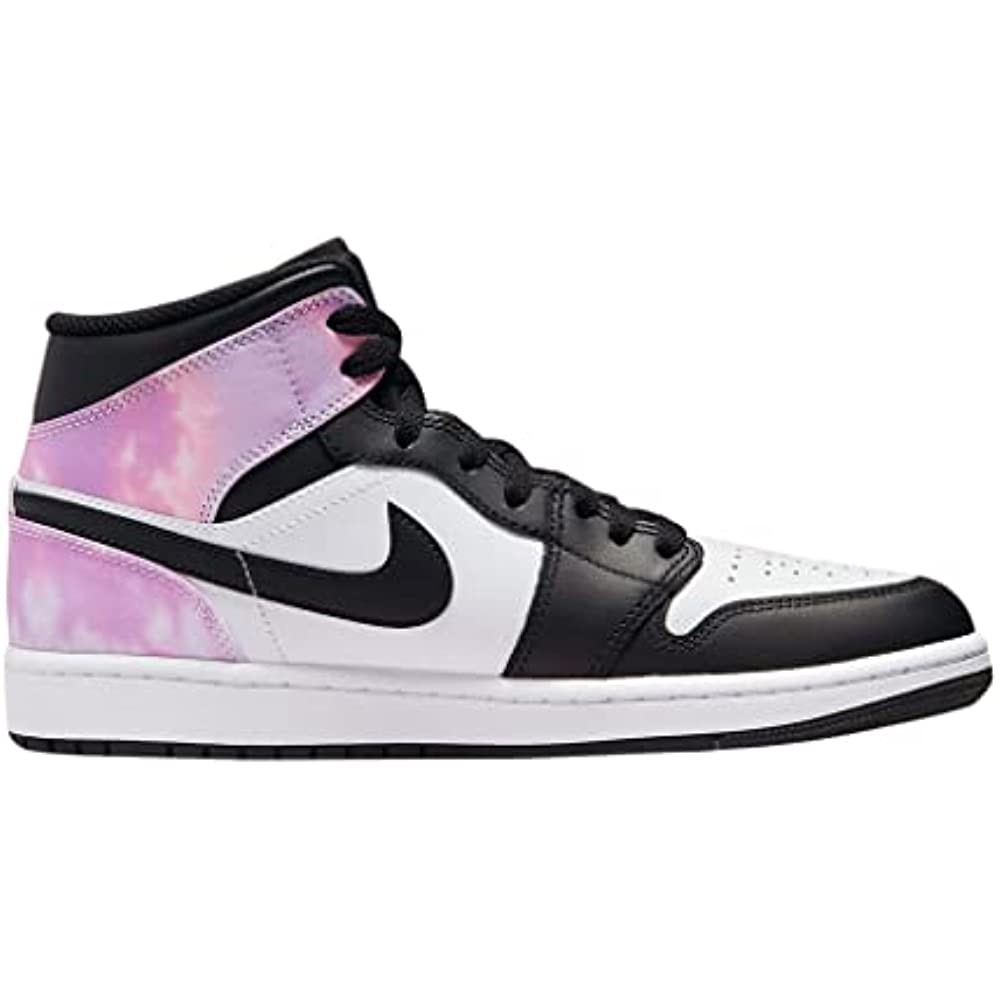 Air Jordan 1 Nike Men Mid Sneaker Adulte Black-bleached Coral-white Suisse